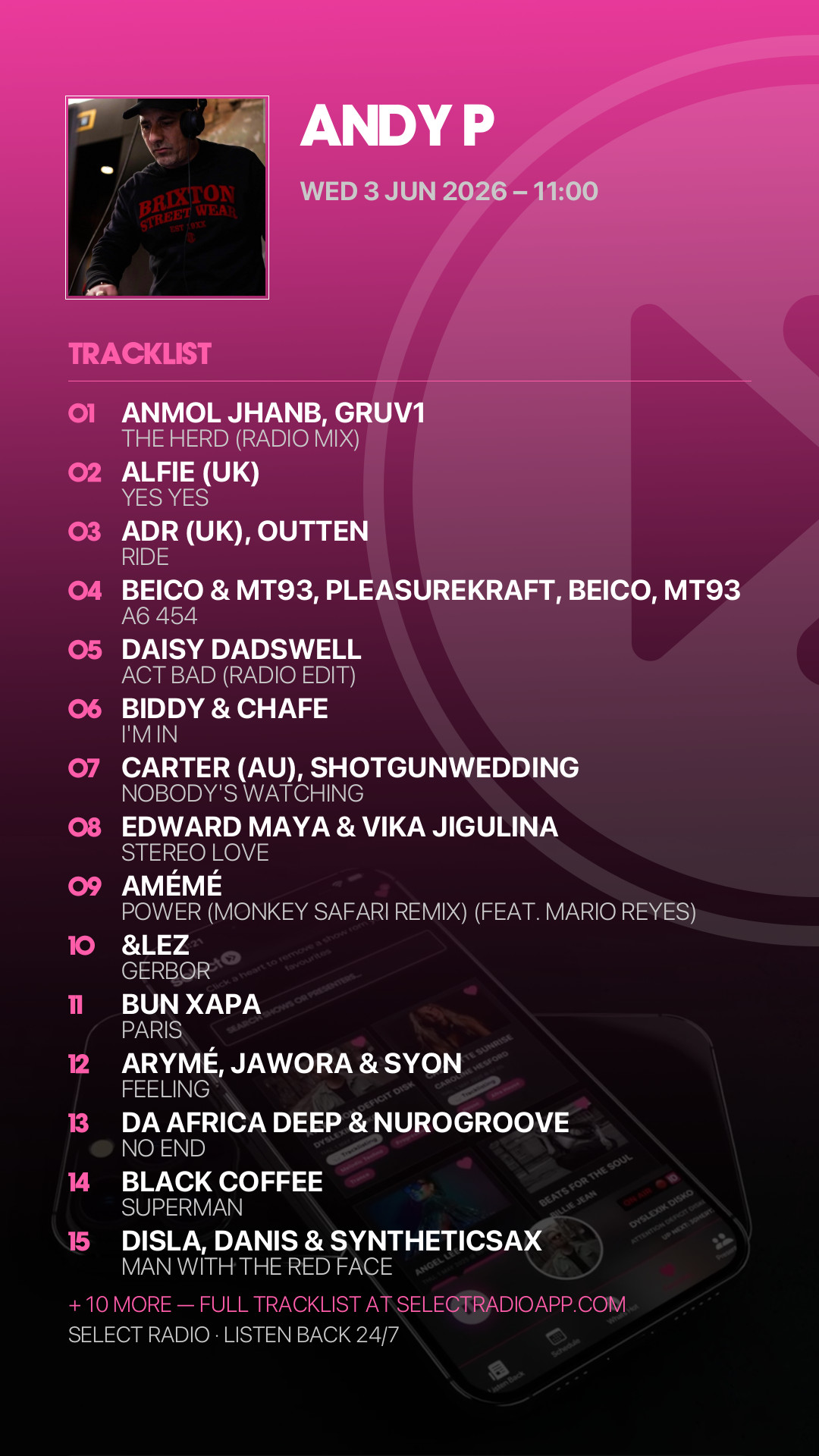 Tracklist Story Preview
