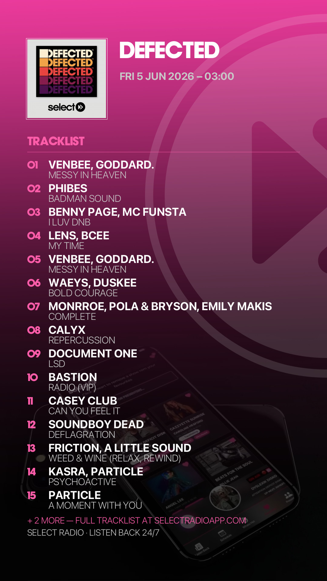 Tracklist Story Preview