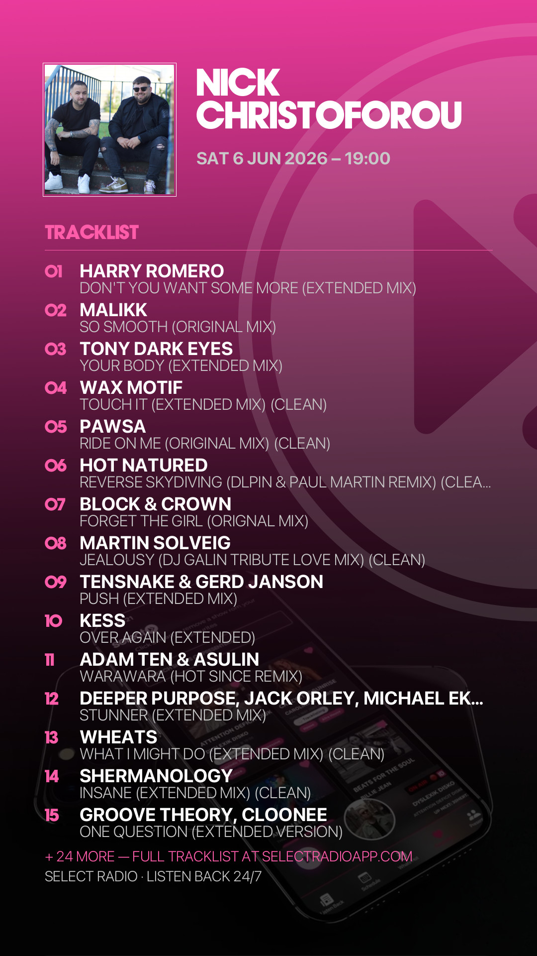 Tracklist Story Preview