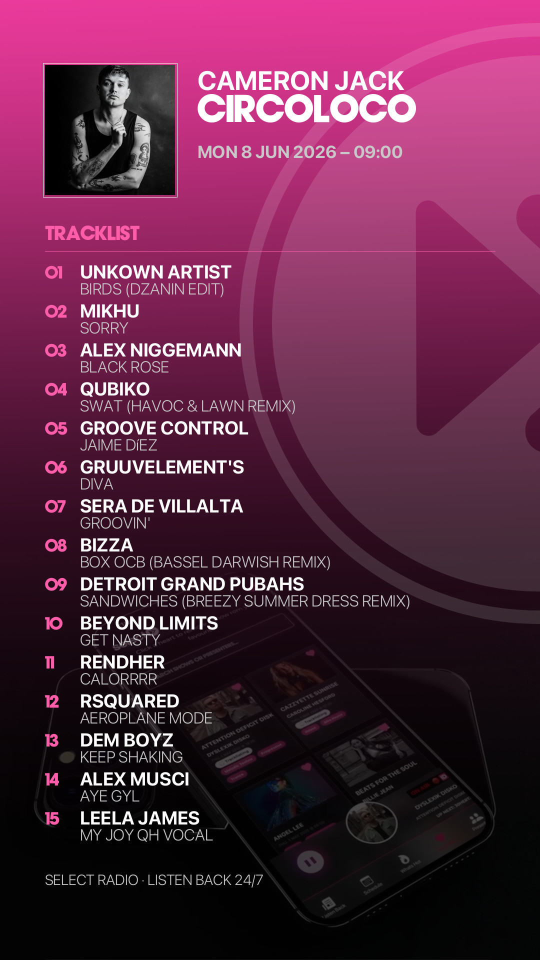 Tracklist Story Preview