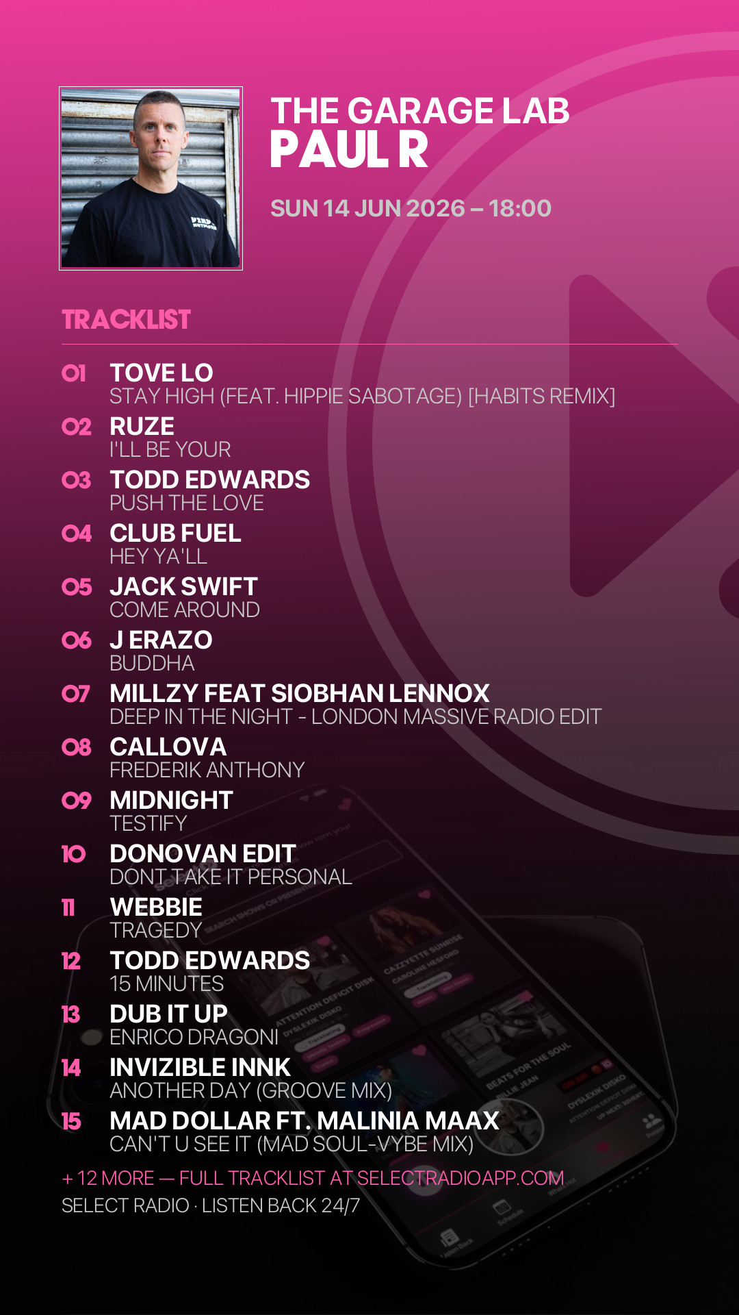 Tracklist Story Preview
