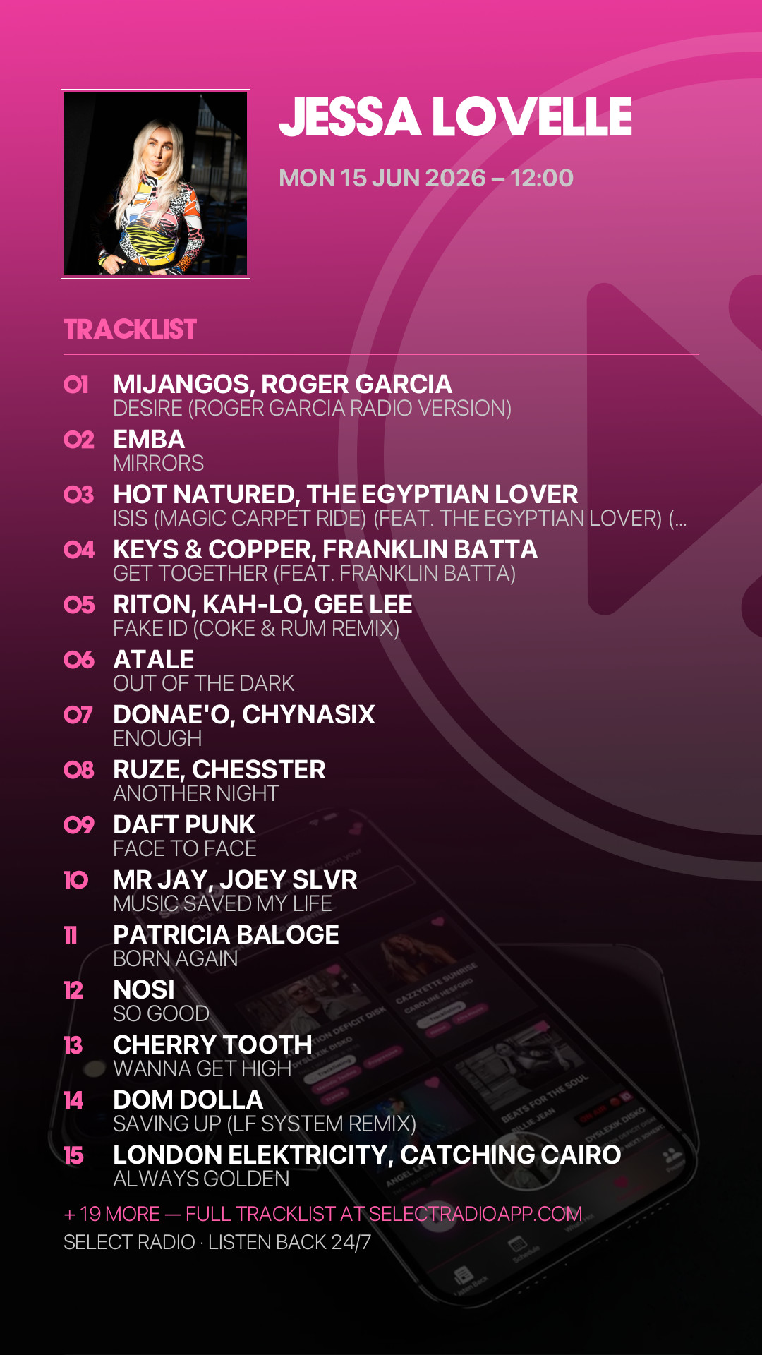 Tracklist Story Preview