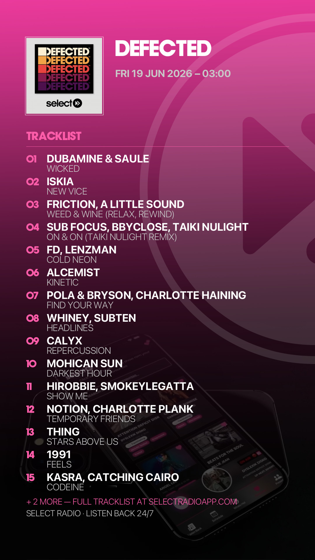 Tracklist Story Preview