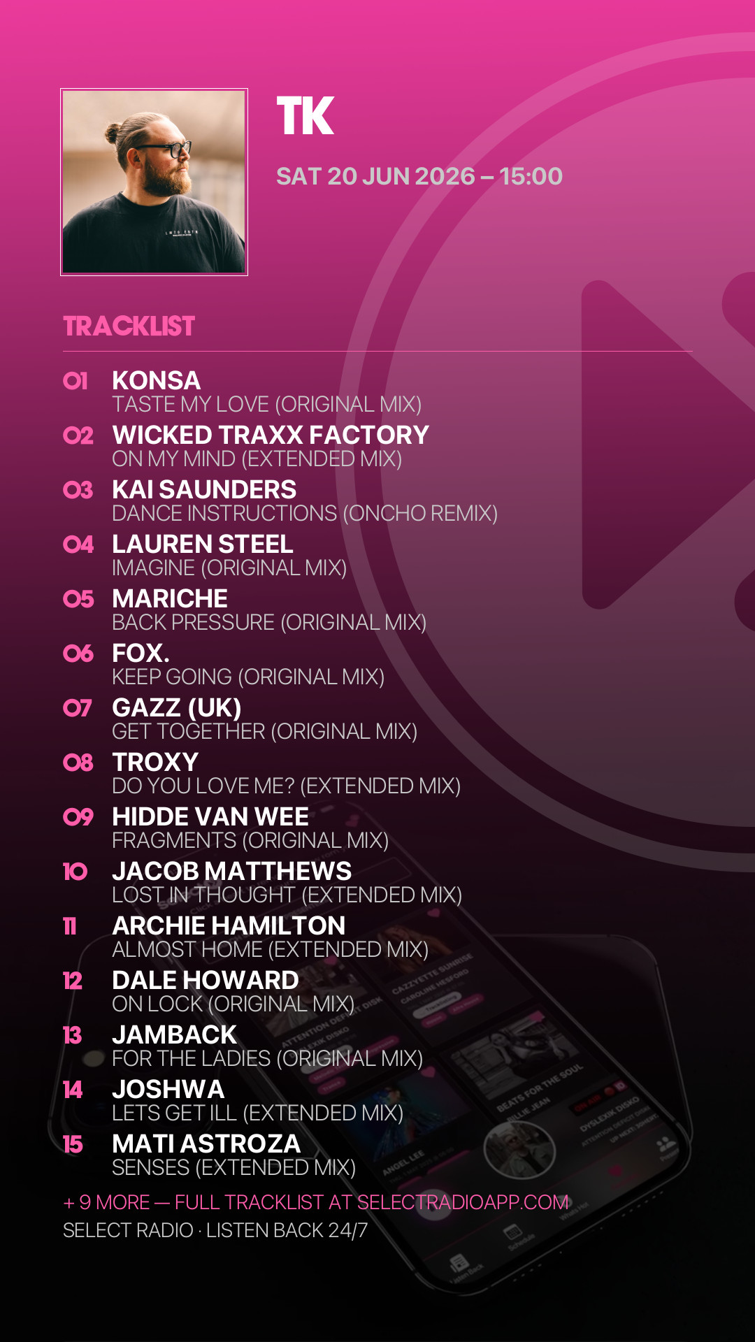 Tracklist Story Preview