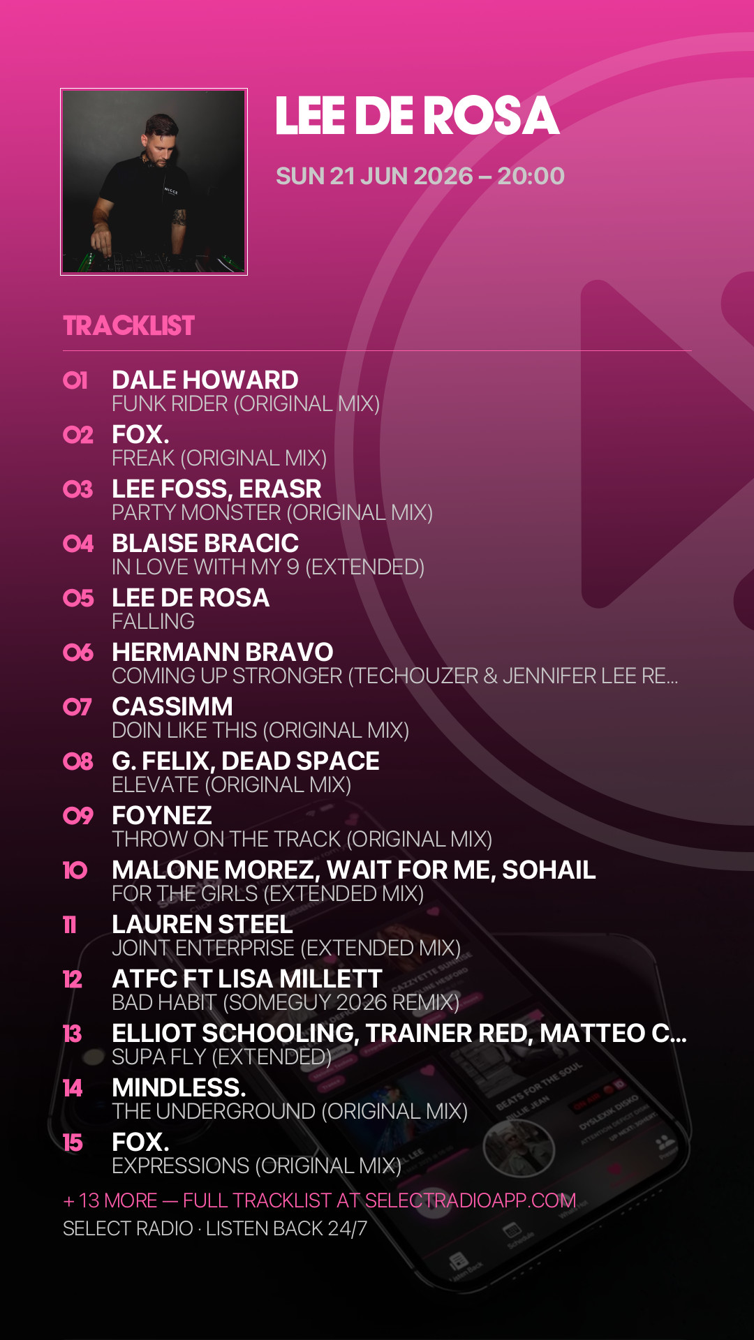Tracklist Story Preview