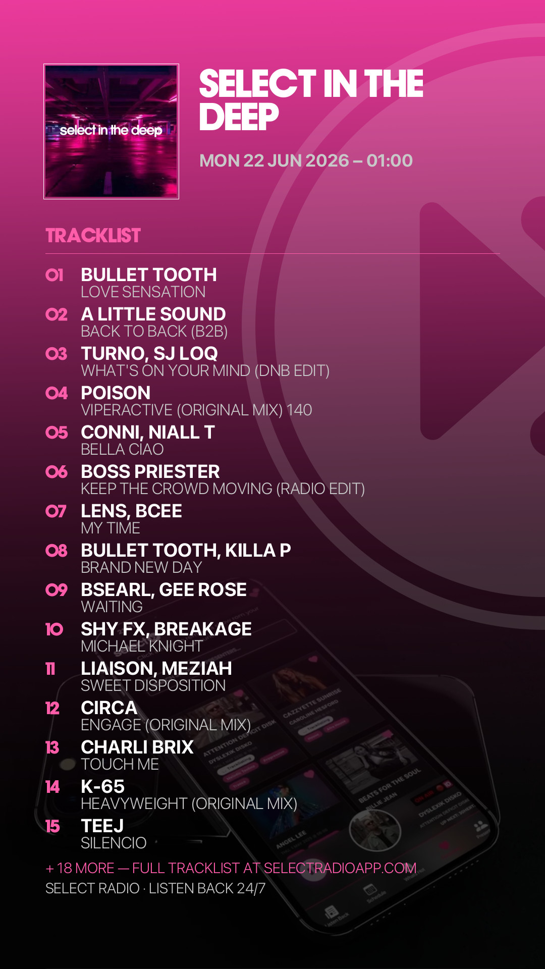 Tracklist Story Preview