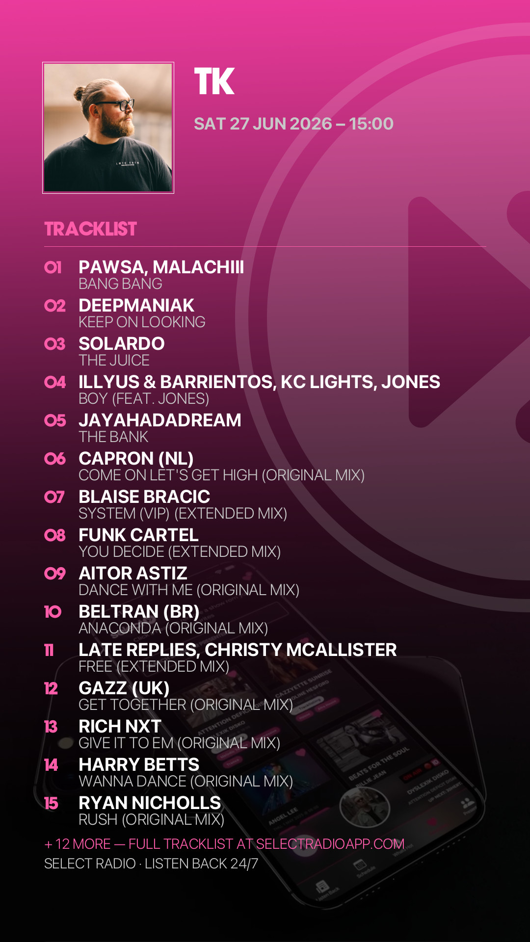 Tracklist Story Preview