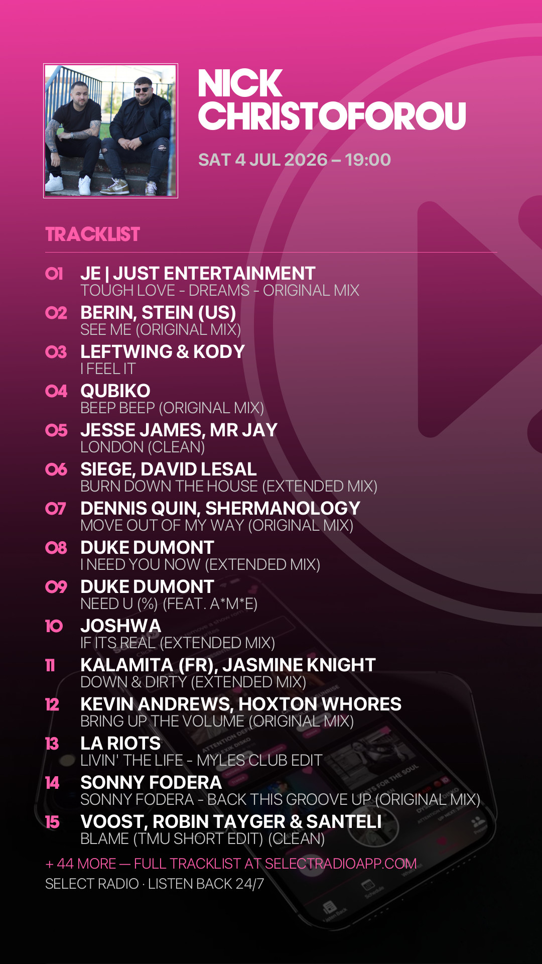 Tracklist Story Preview