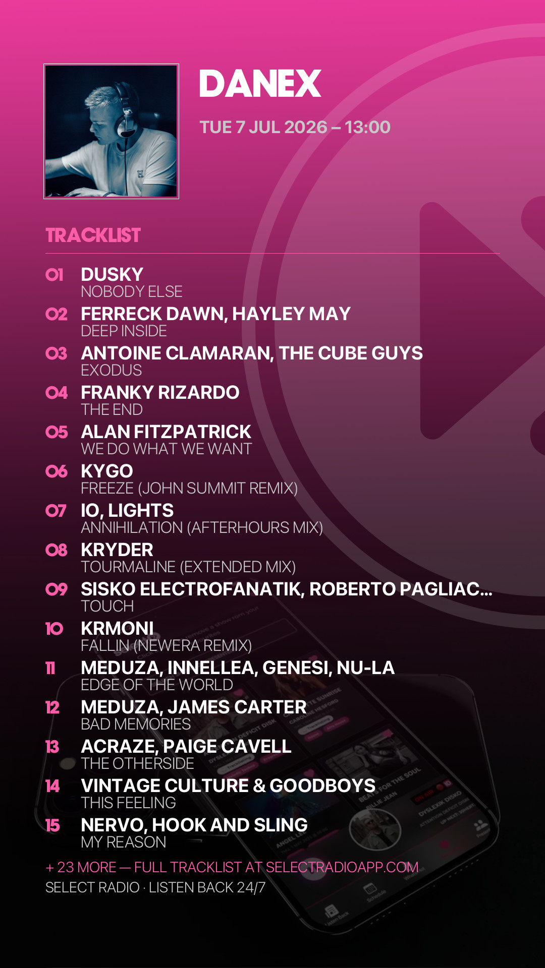 Tracklist Story Preview