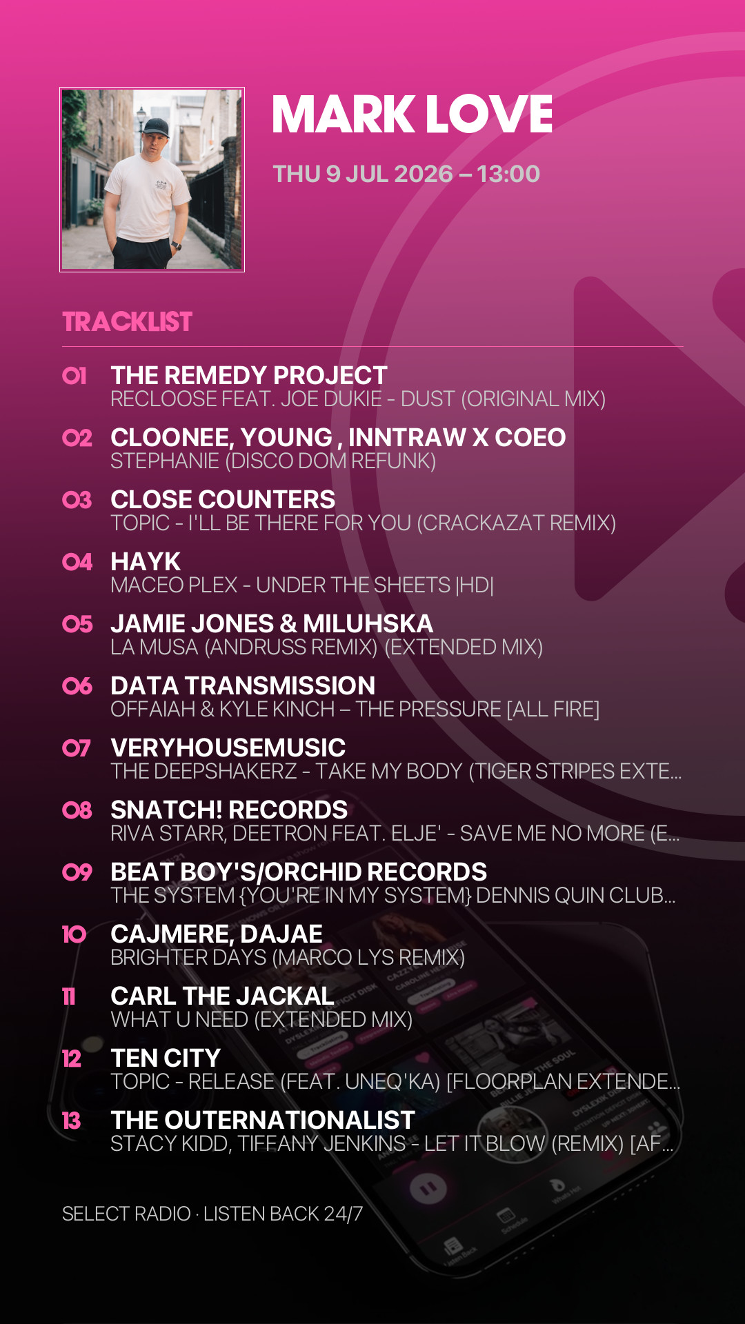 Tracklist Story Preview