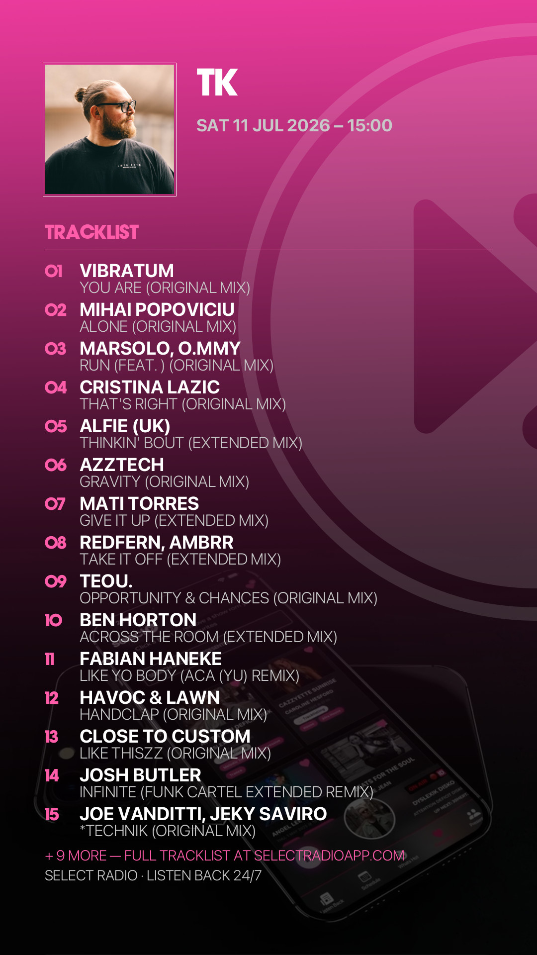 Tracklist Story Preview