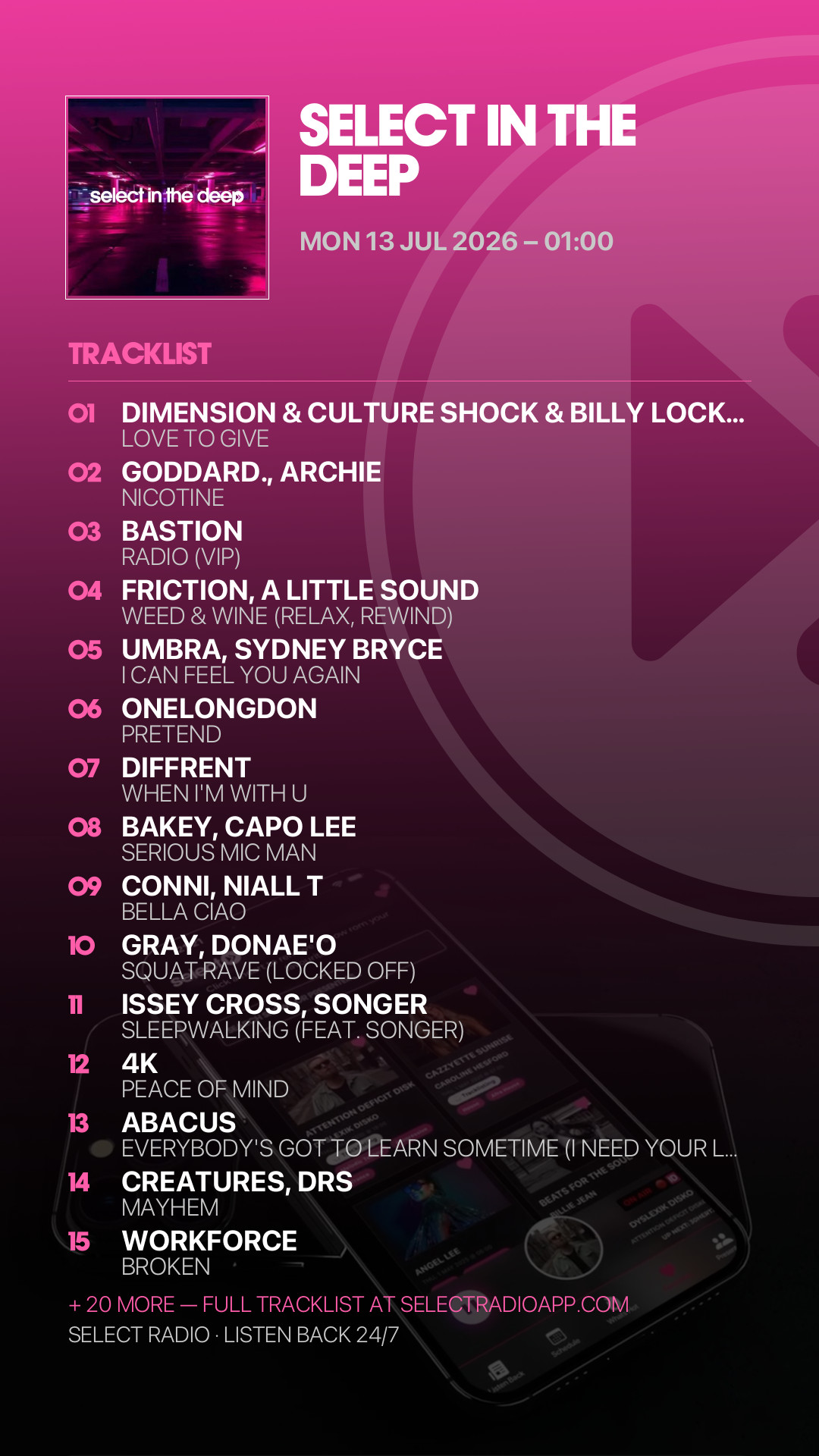 Tracklist Story Preview