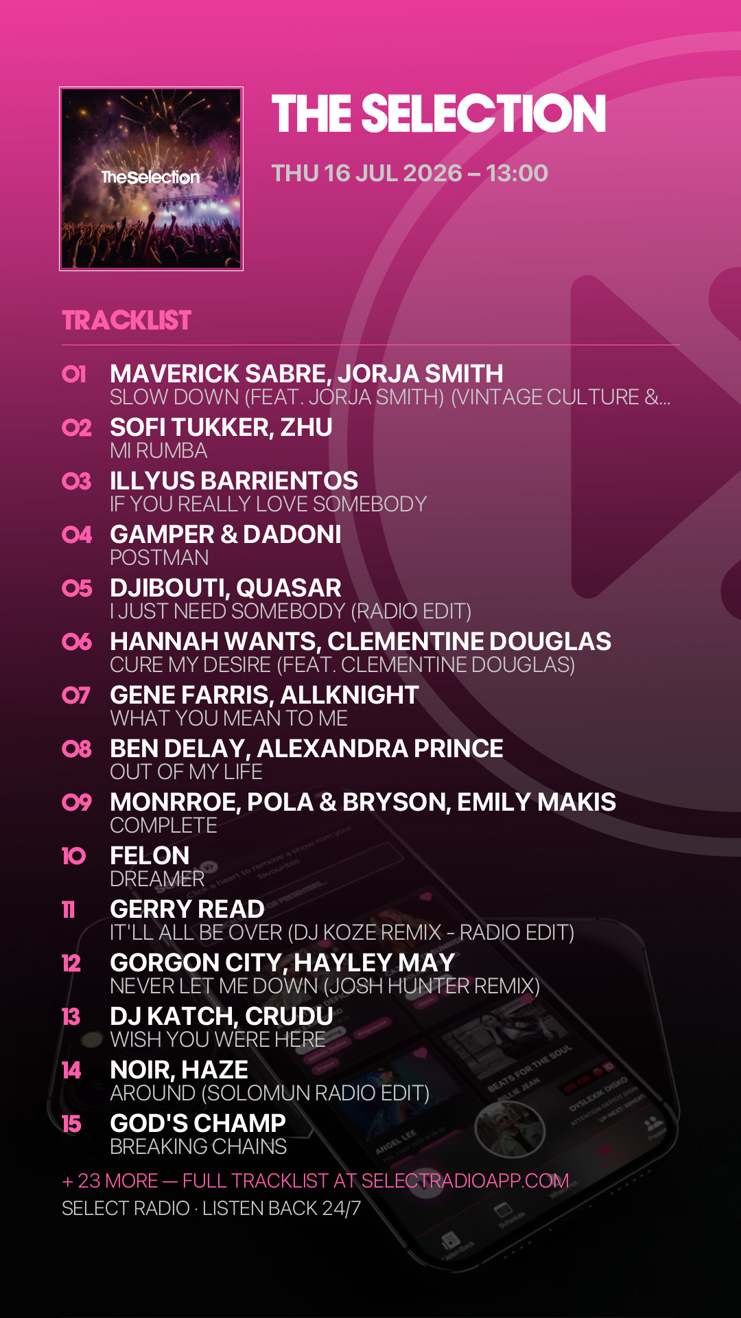 Tracklist Story Preview