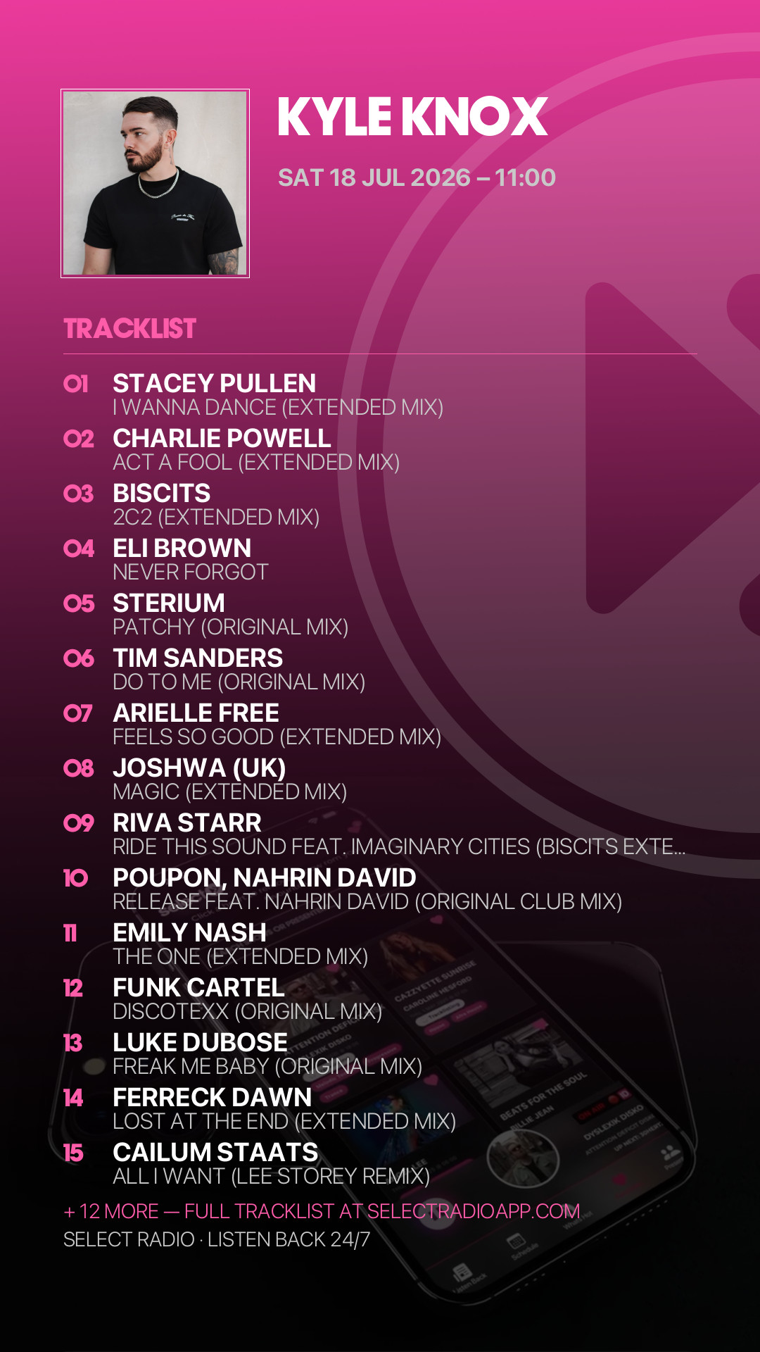 Tracklist Story Preview