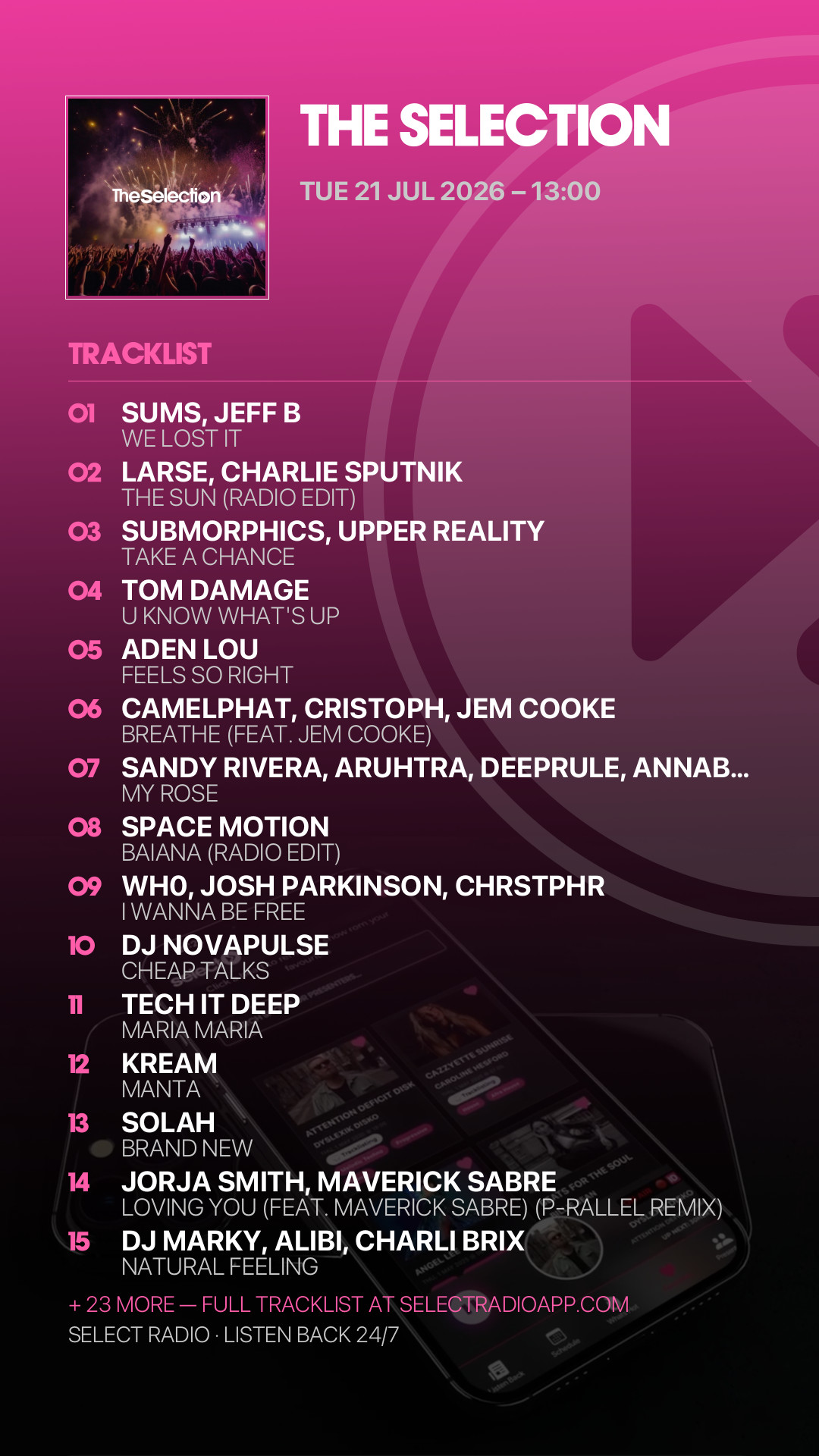 Tracklist Story Preview