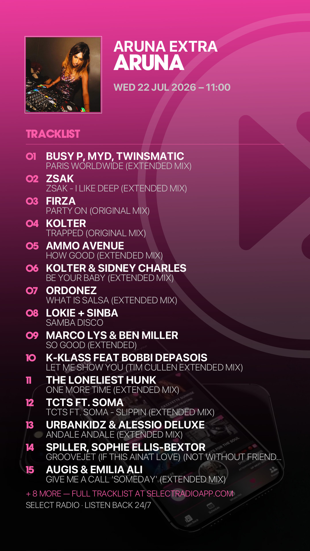 Tracklist Story Preview