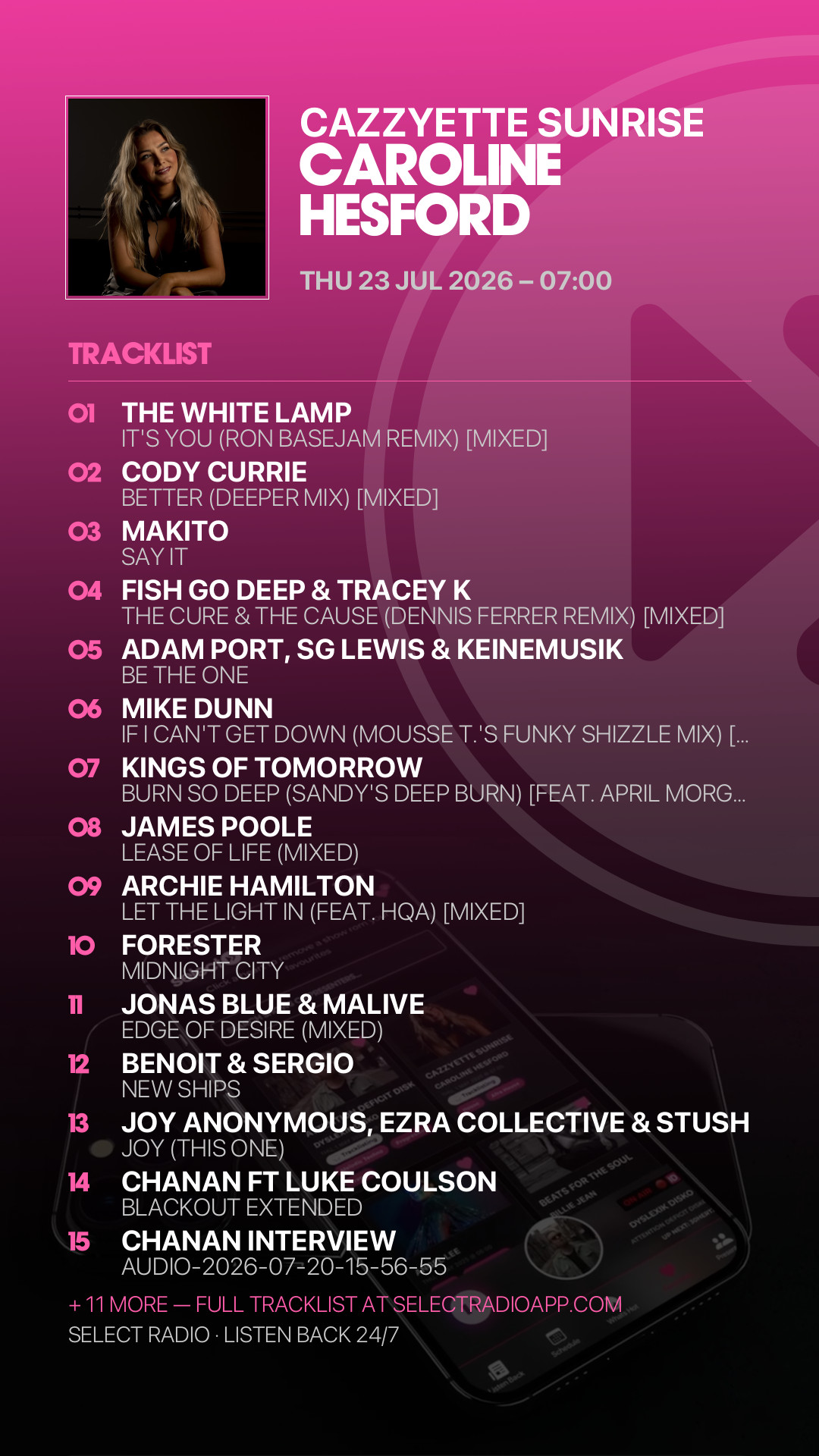 Tracklist Story Preview
