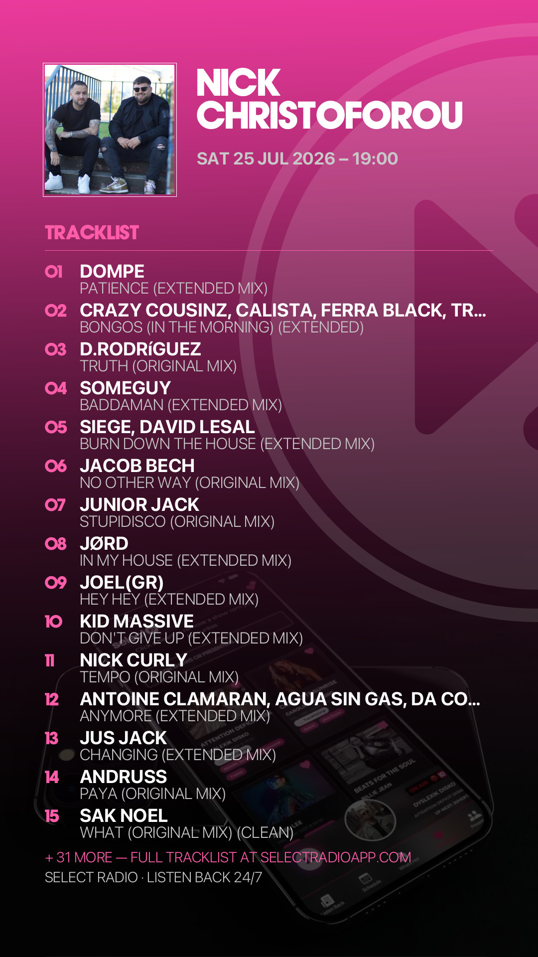 Tracklist Story Preview