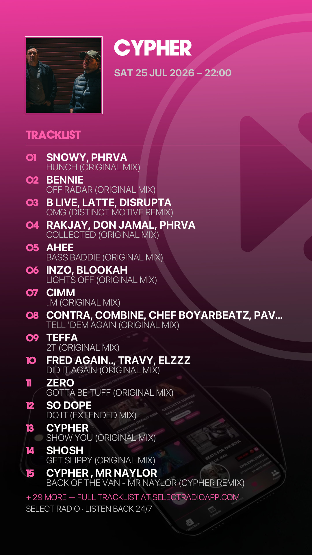 Tracklist Story Preview
