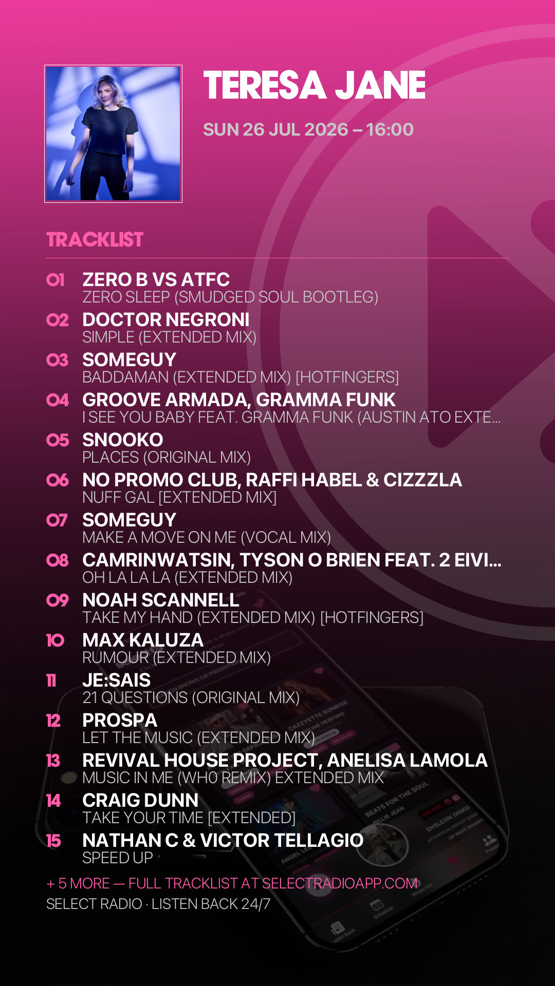 Tracklist Story Preview