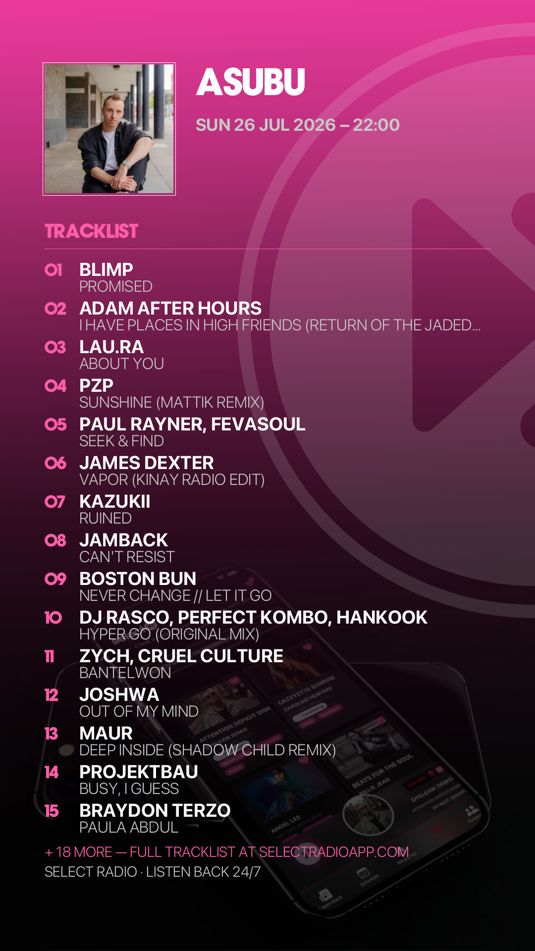 Tracklist Story Preview