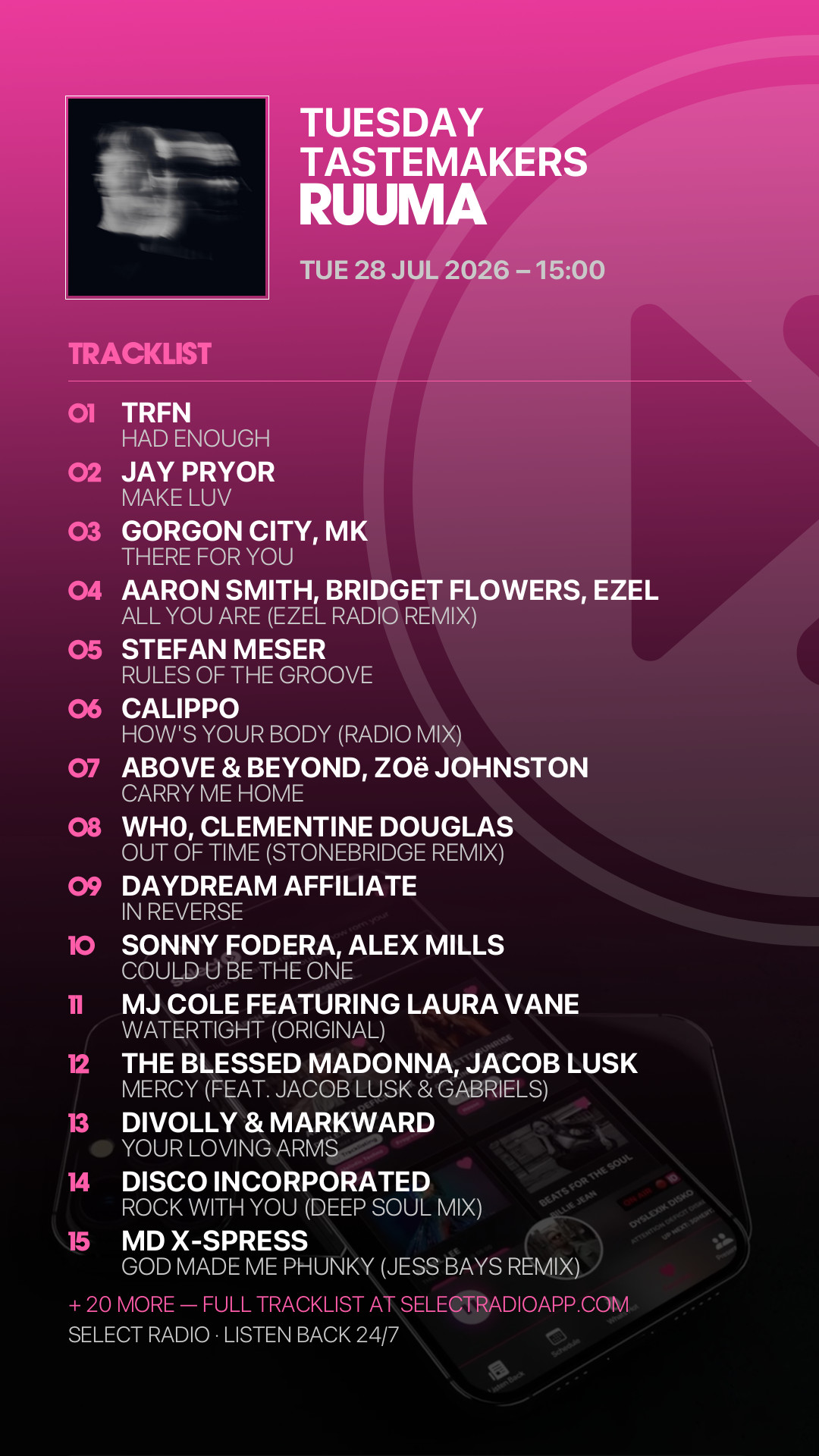 Tracklist Story Preview