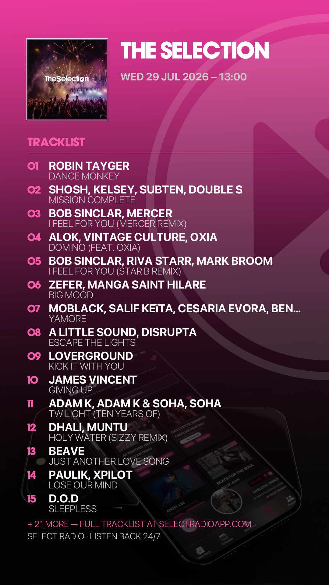 Tracklist Story Preview