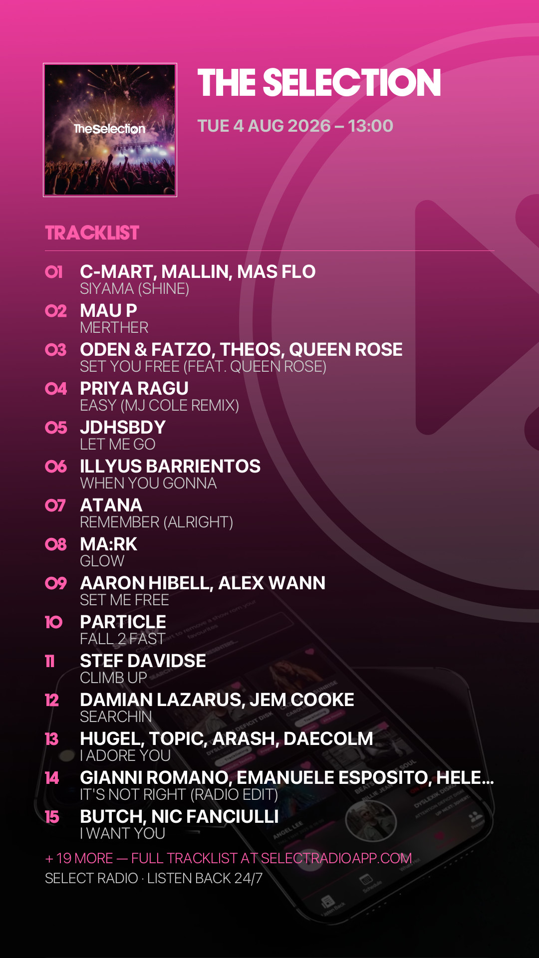 Tracklist Story Preview