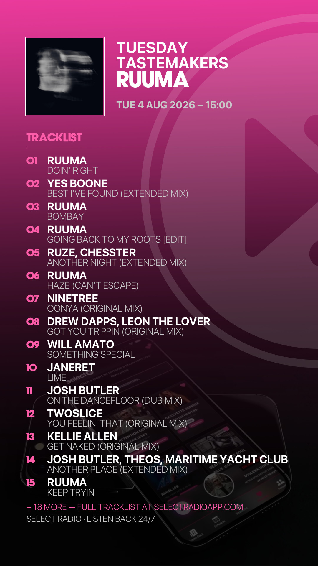 Tracklist Story Preview