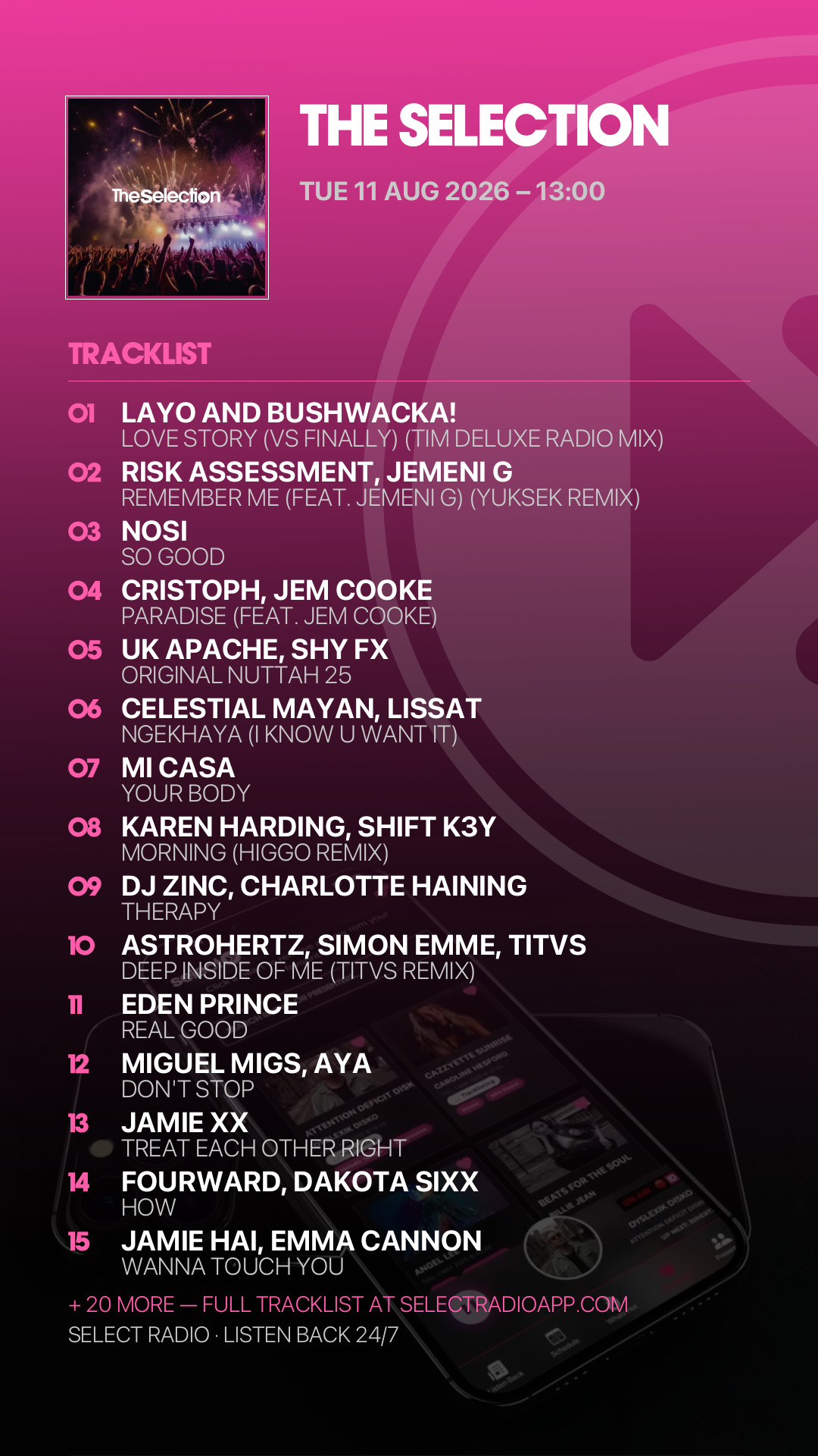 Tracklist Story Preview