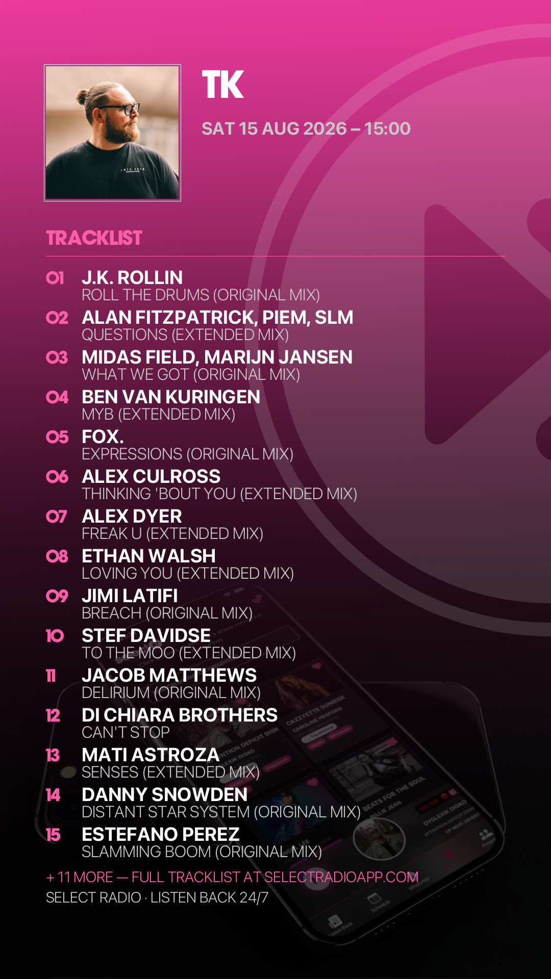 Tracklist Story Preview