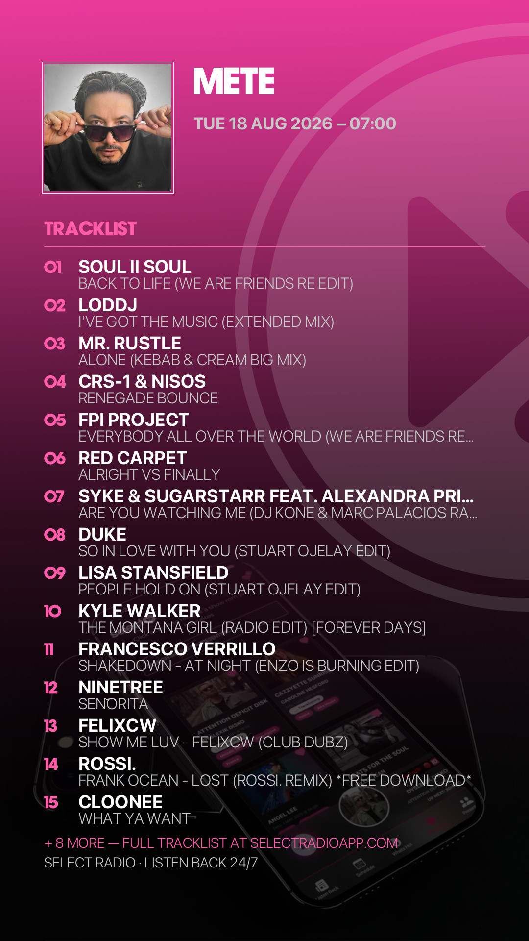 Tracklist Story Preview