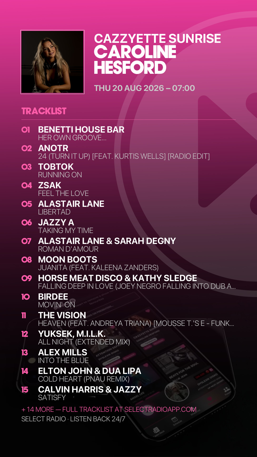 Tracklist Story Preview