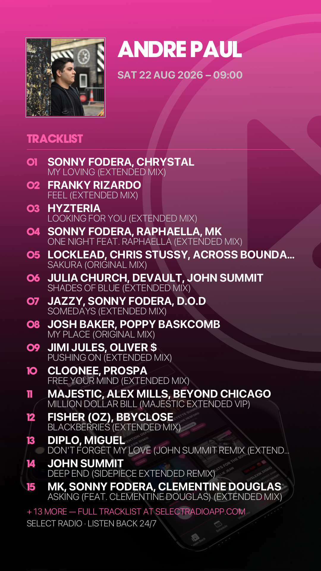 Tracklist Story Preview