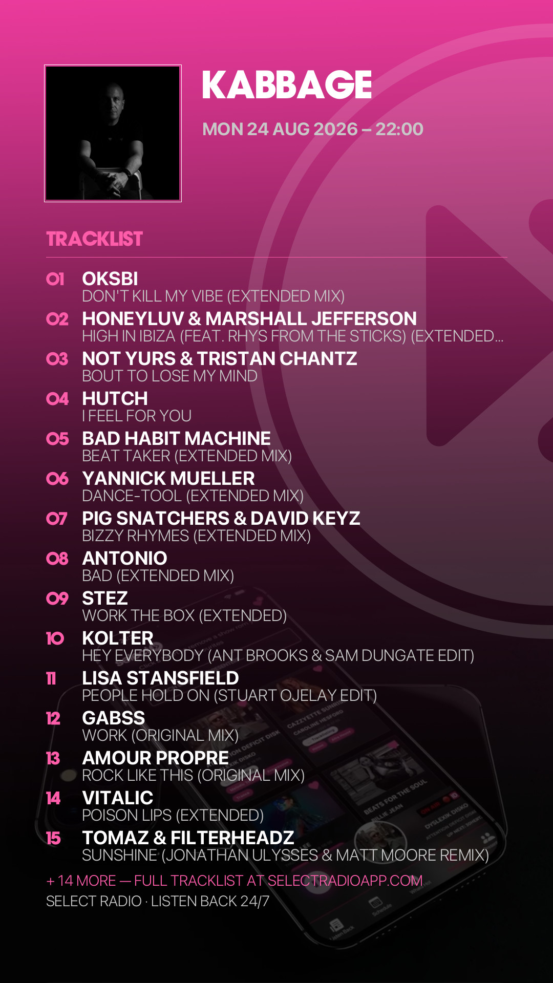 Tracklist Story Preview