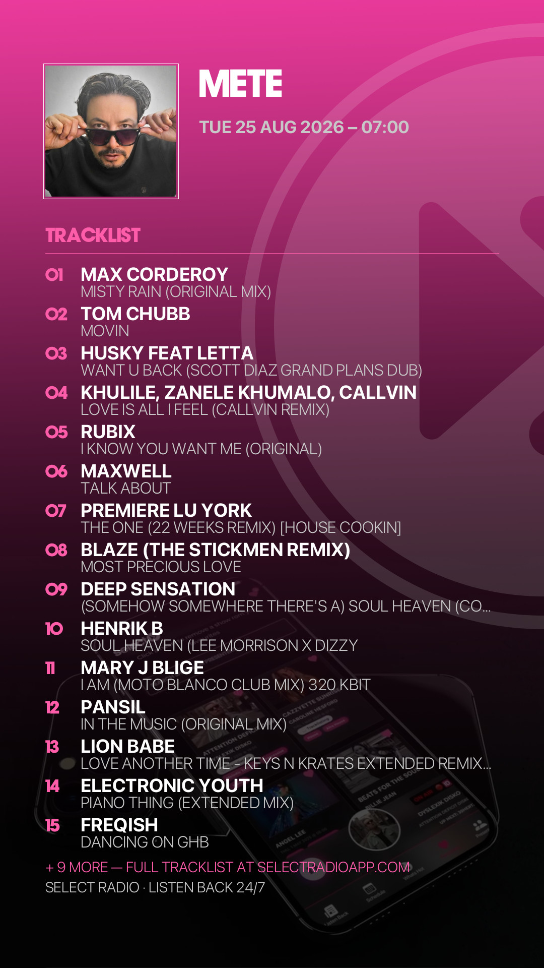 Tracklist Story Preview