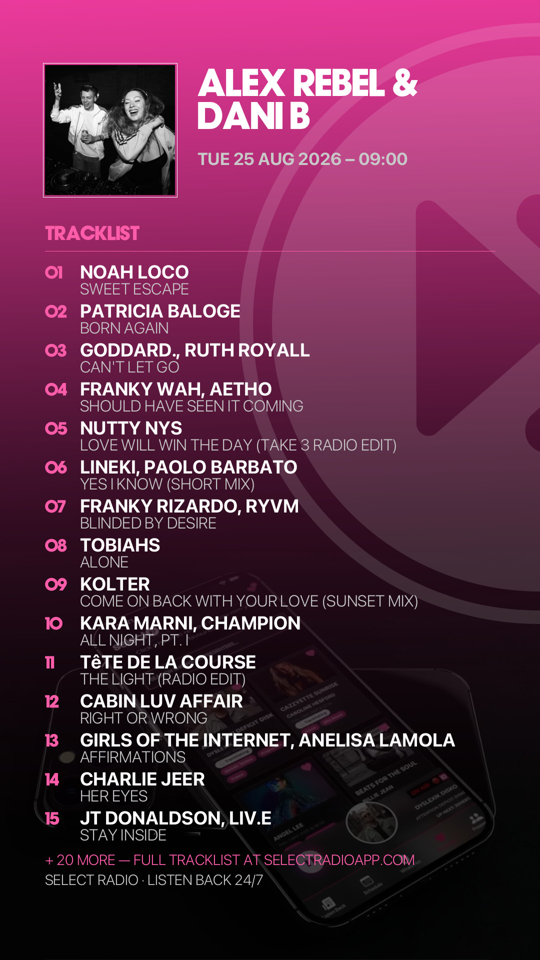 Tracklist Story Preview