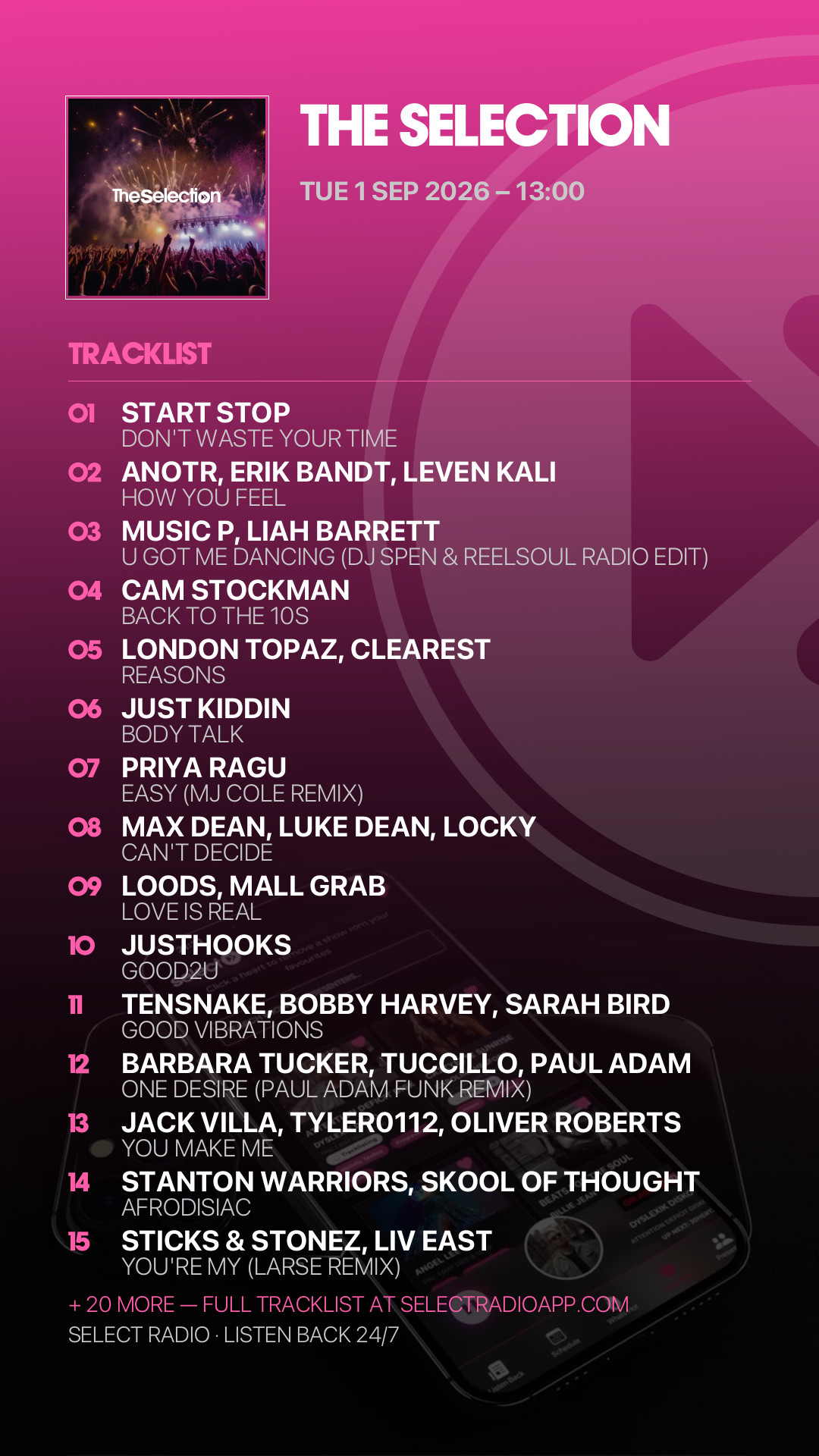 Tracklist Story Preview