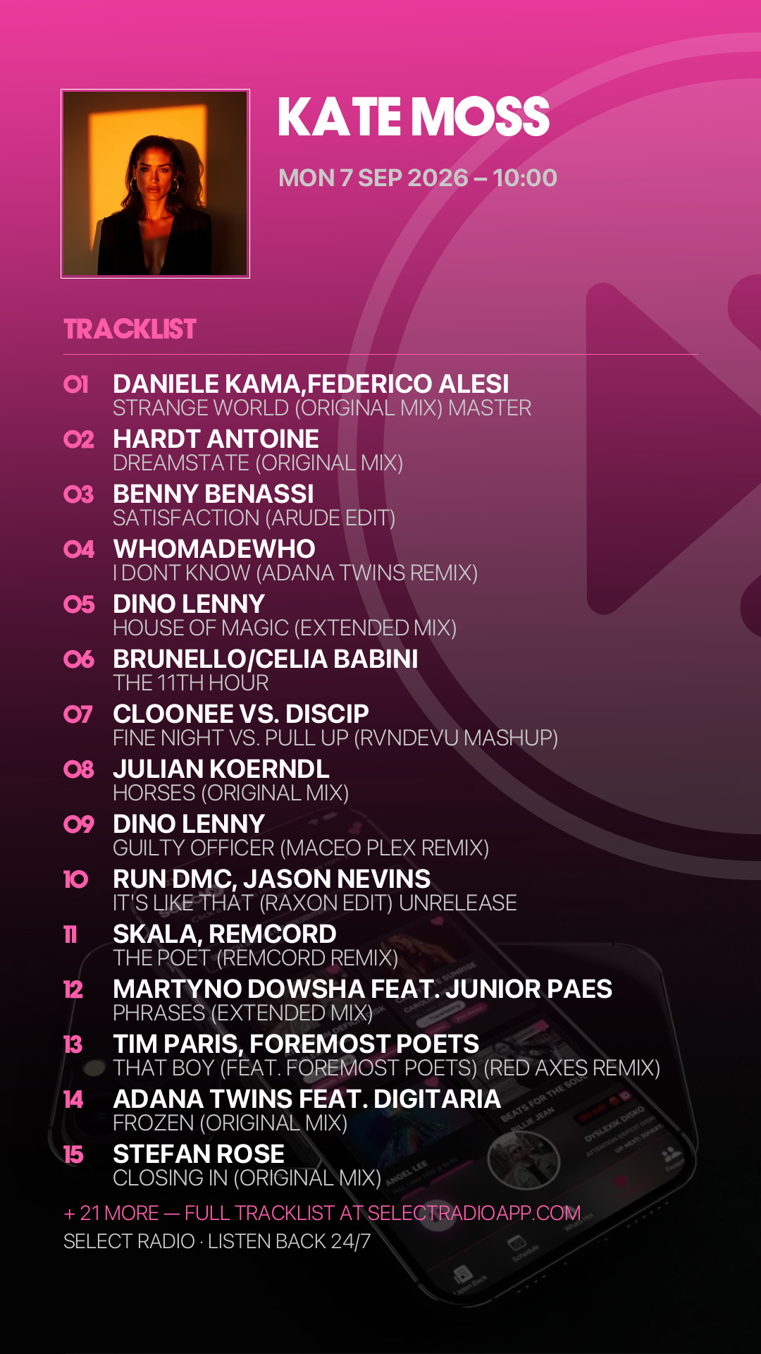 Tracklist Story Preview