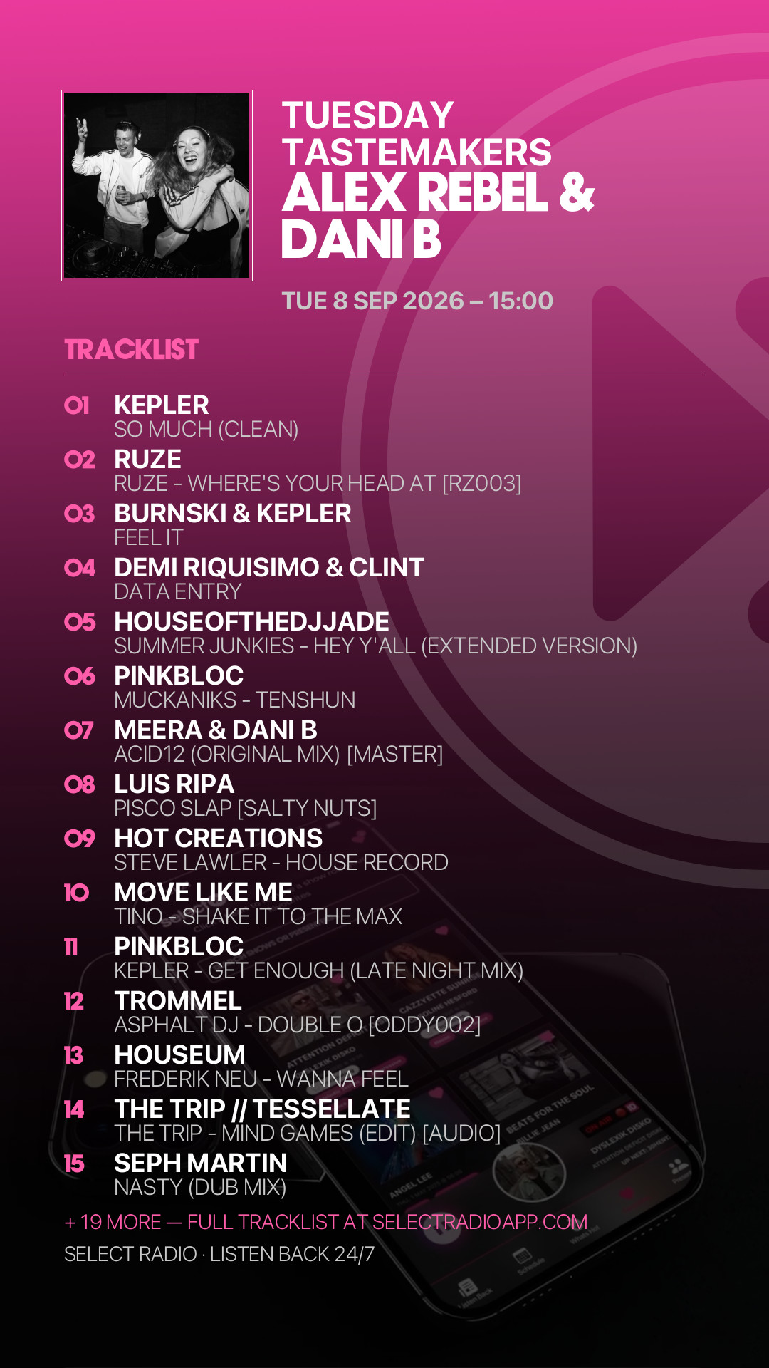 Tracklist Story Preview