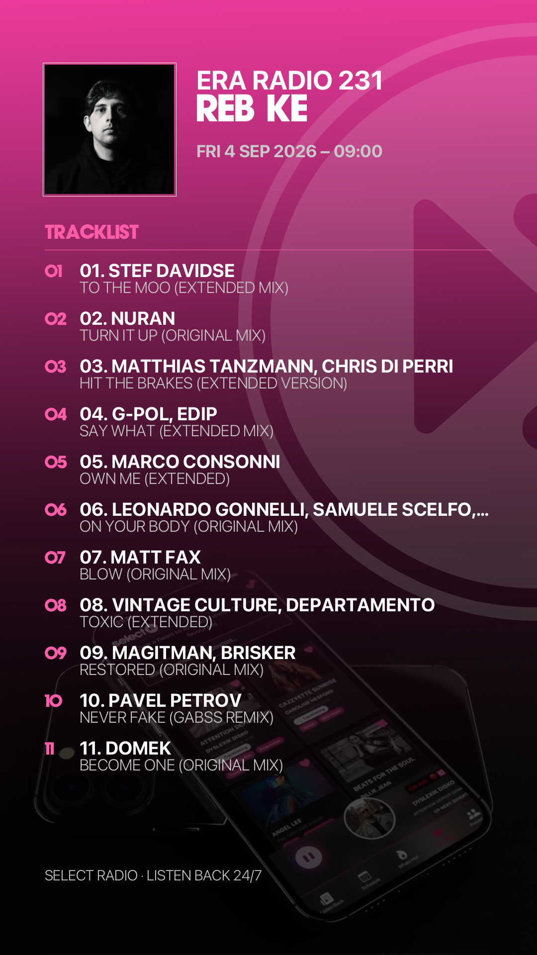 Tracklist Story Preview