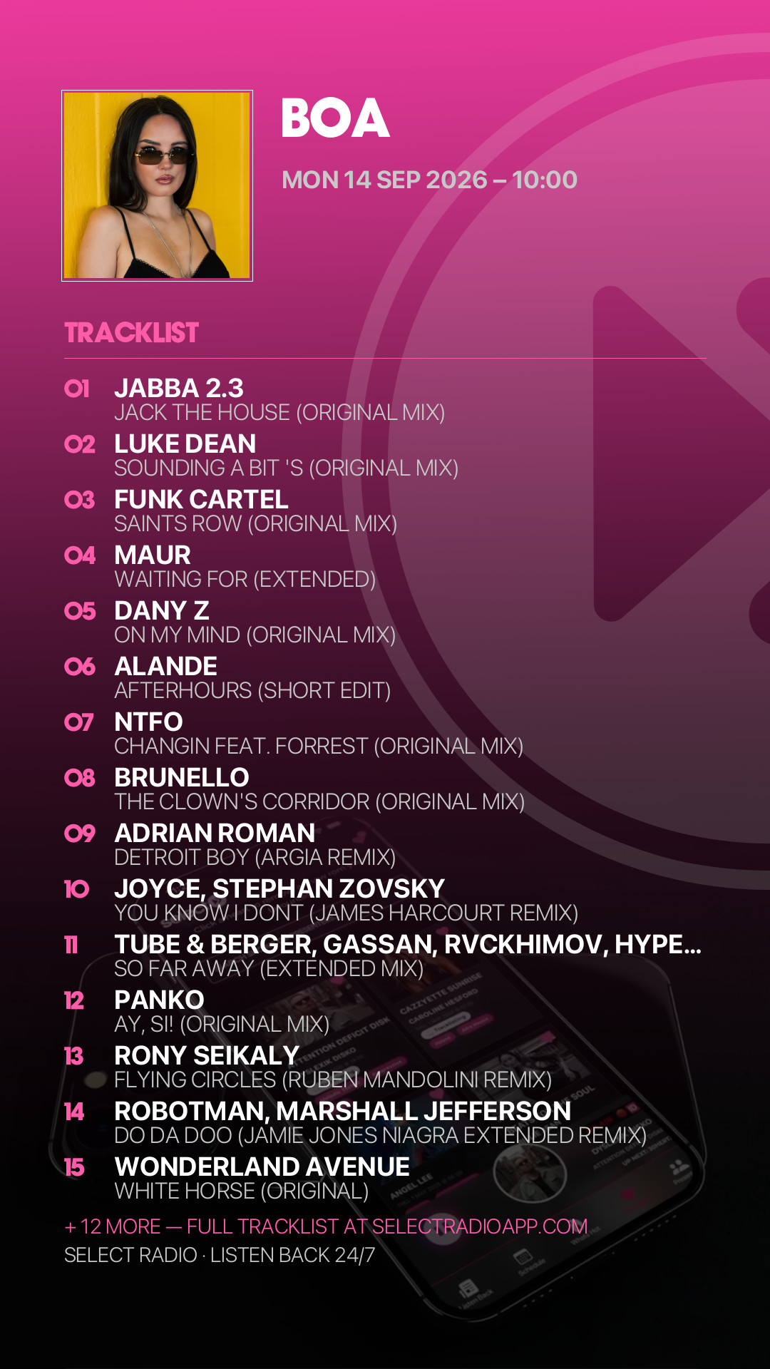 Tracklist Story Preview