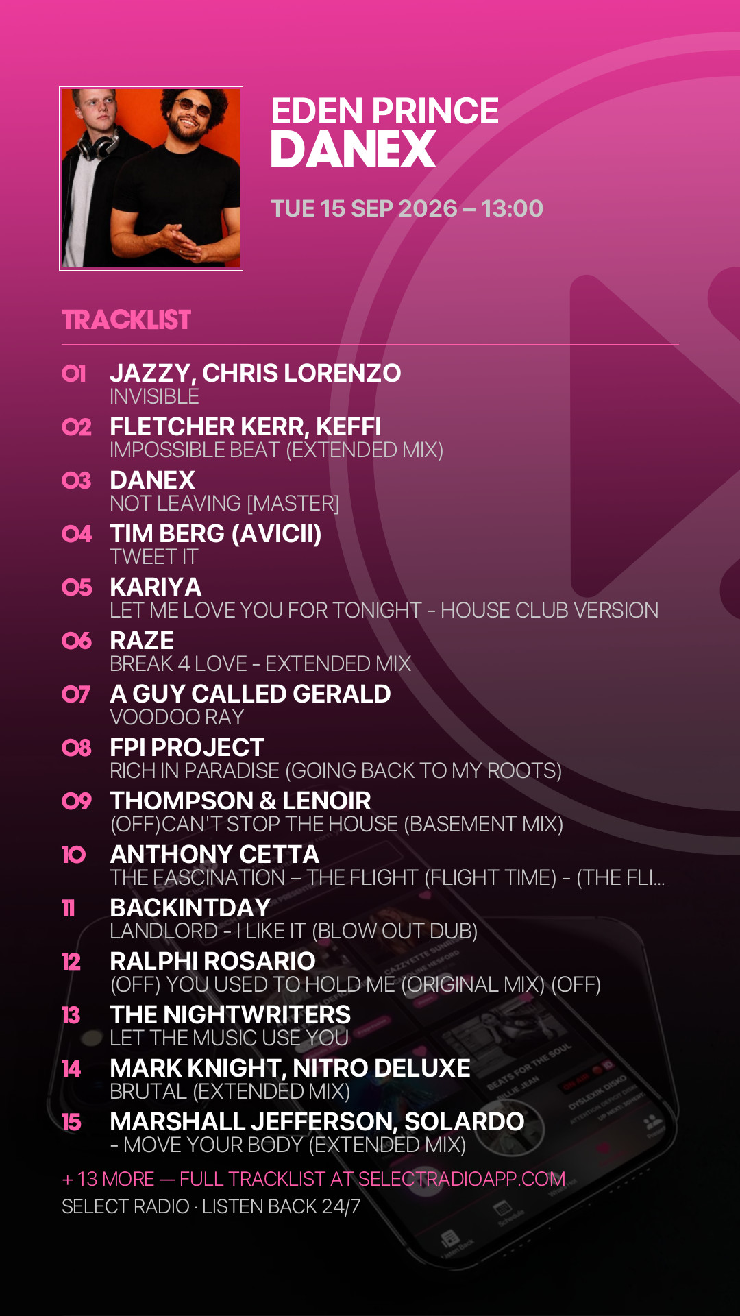 Tracklist Story Preview