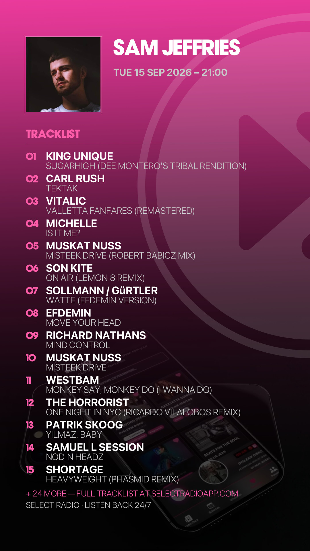 Tracklist Story Preview