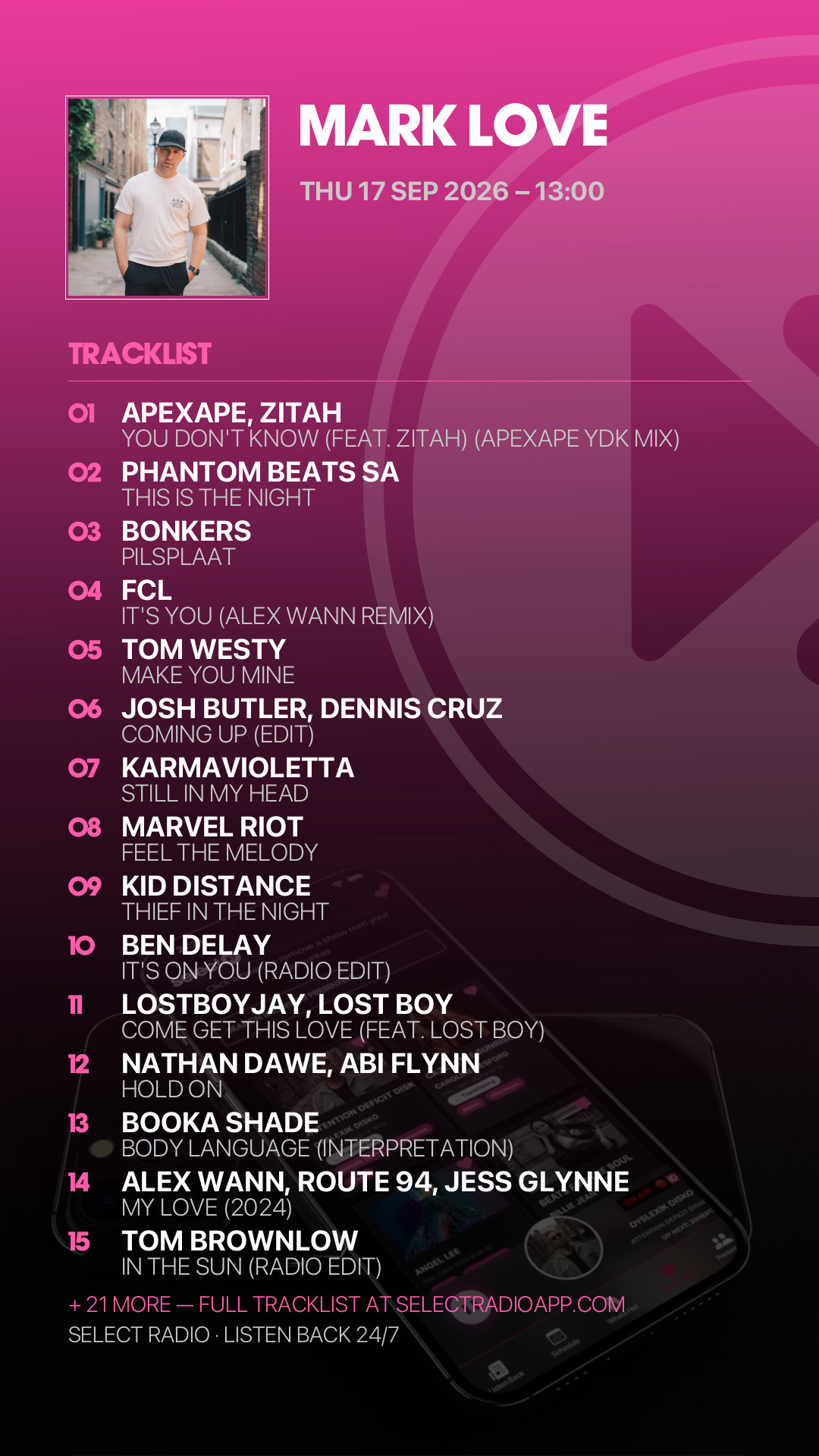 Tracklist Story Preview