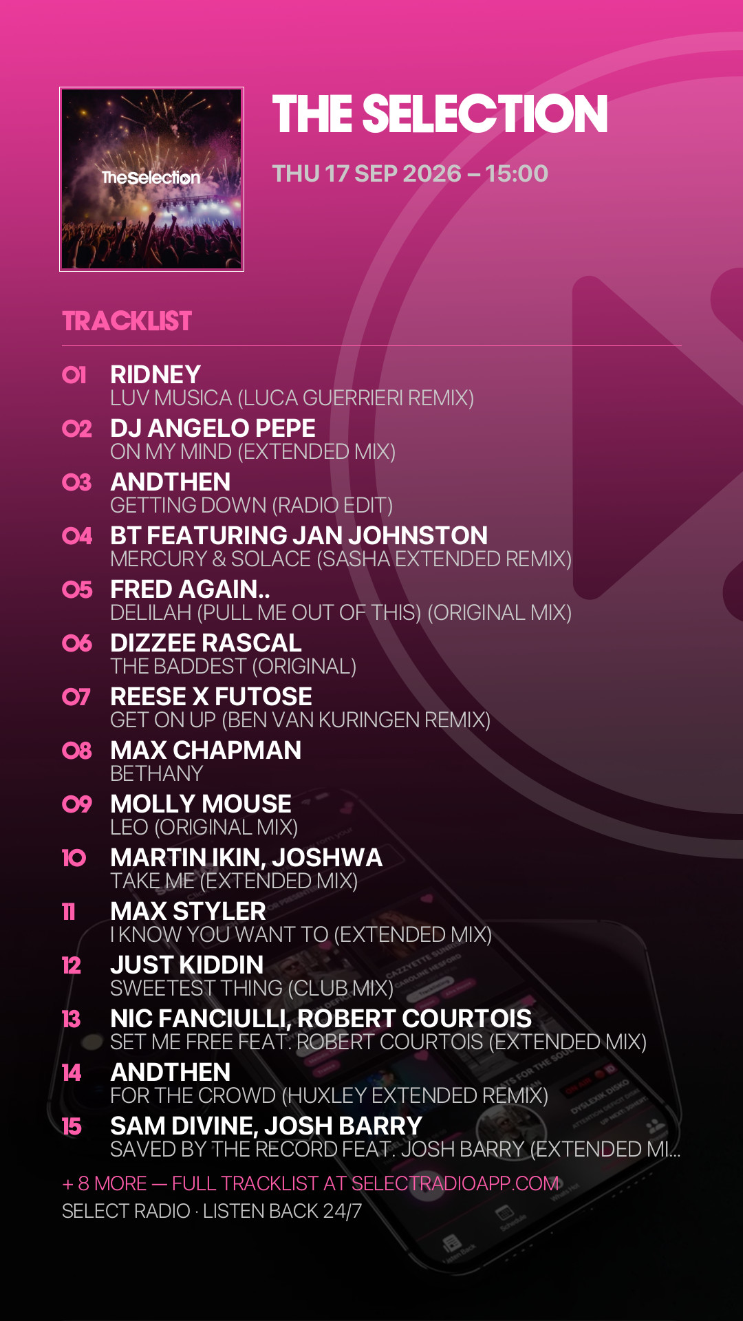 Tracklist Story Preview