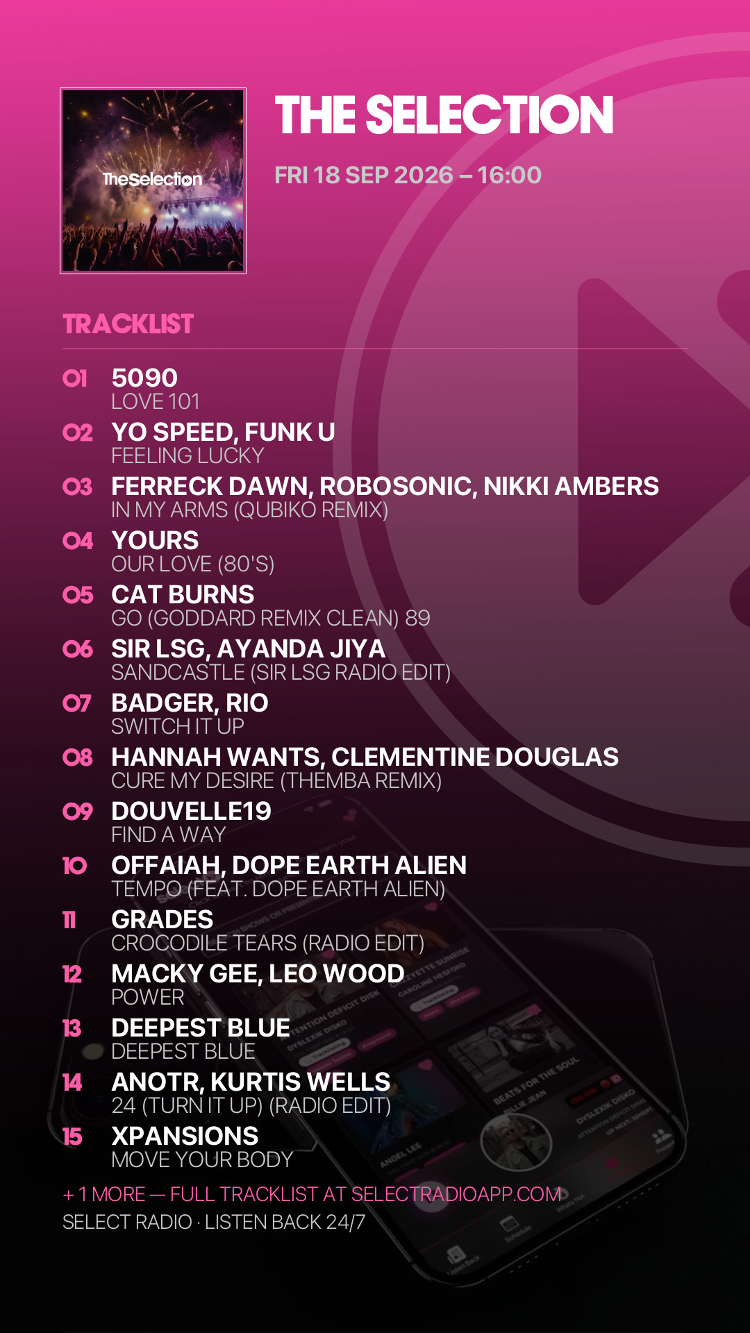 Tracklist Story Preview