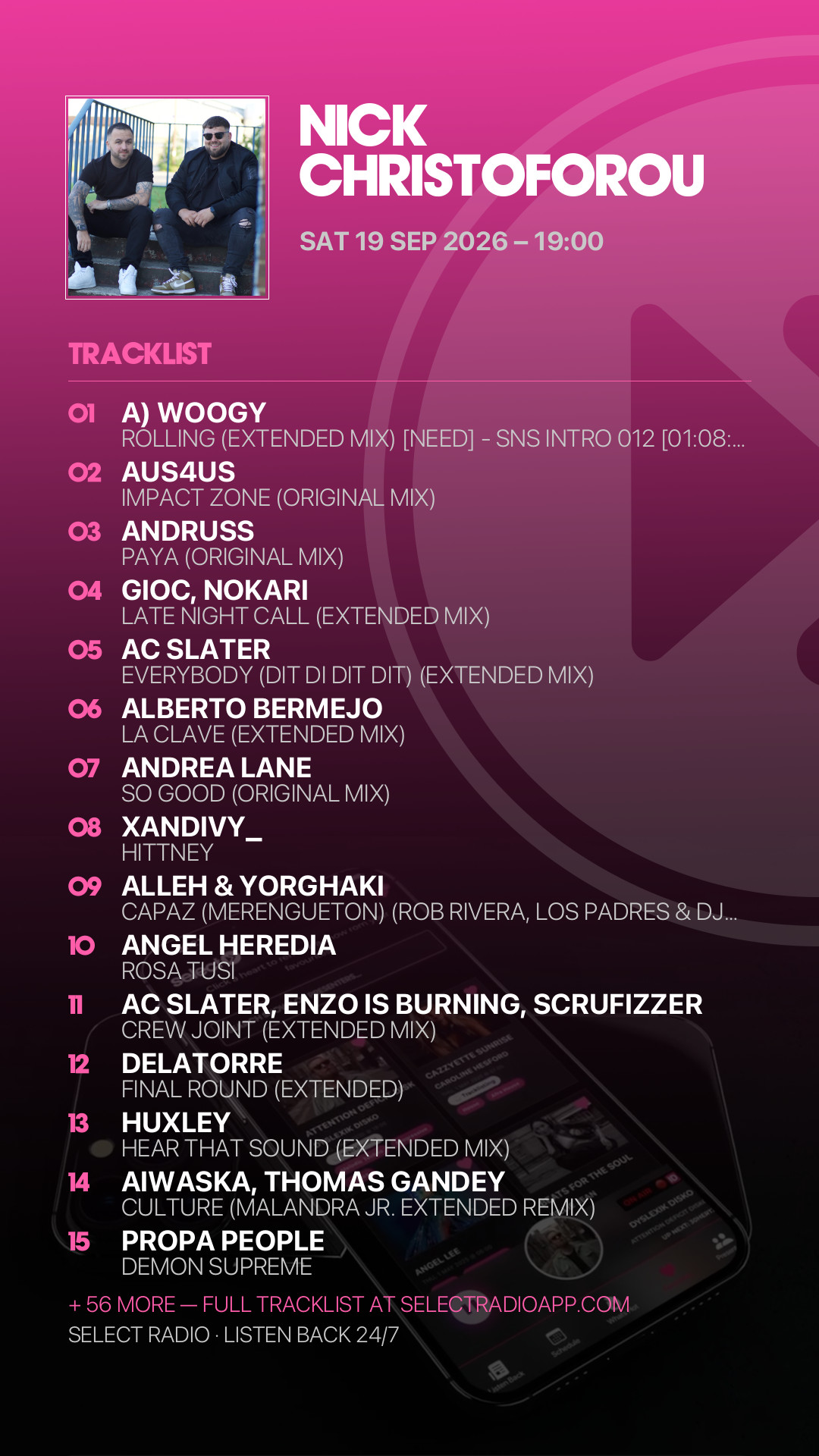 Tracklist Story Preview