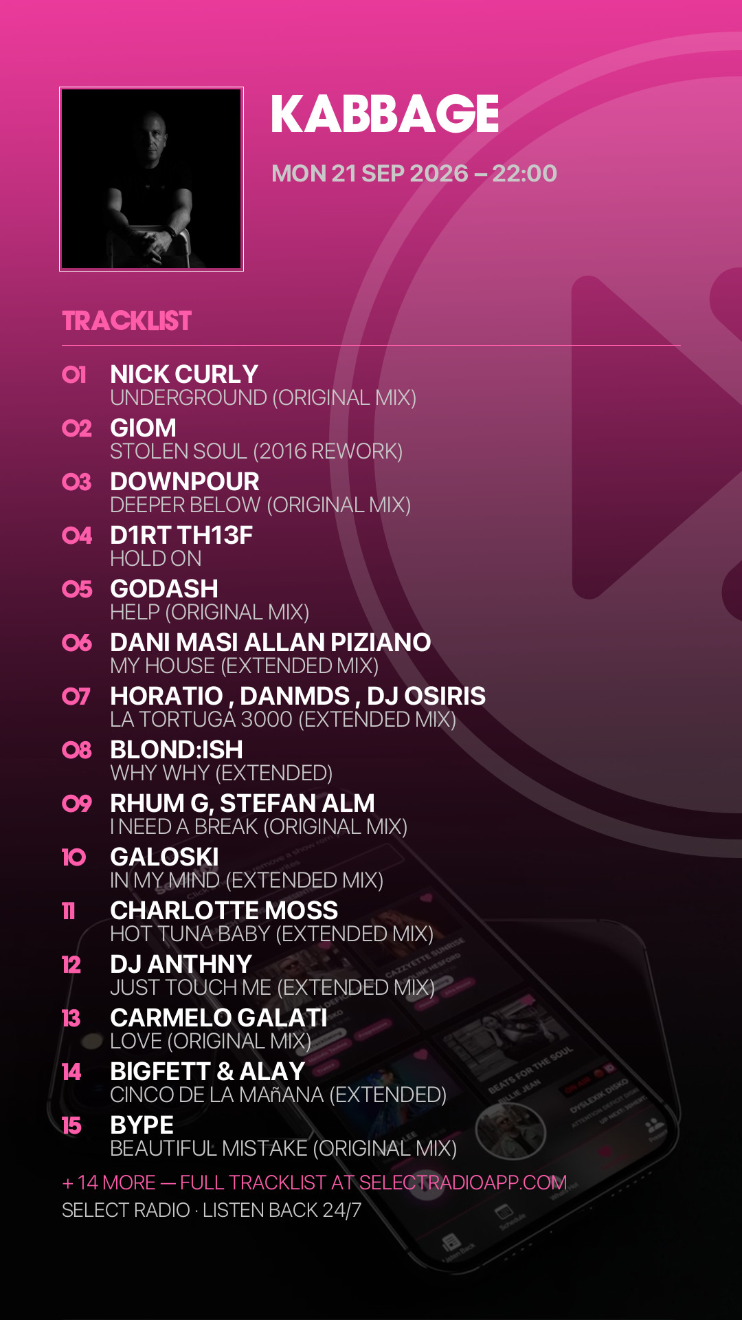 Tracklist Story Preview