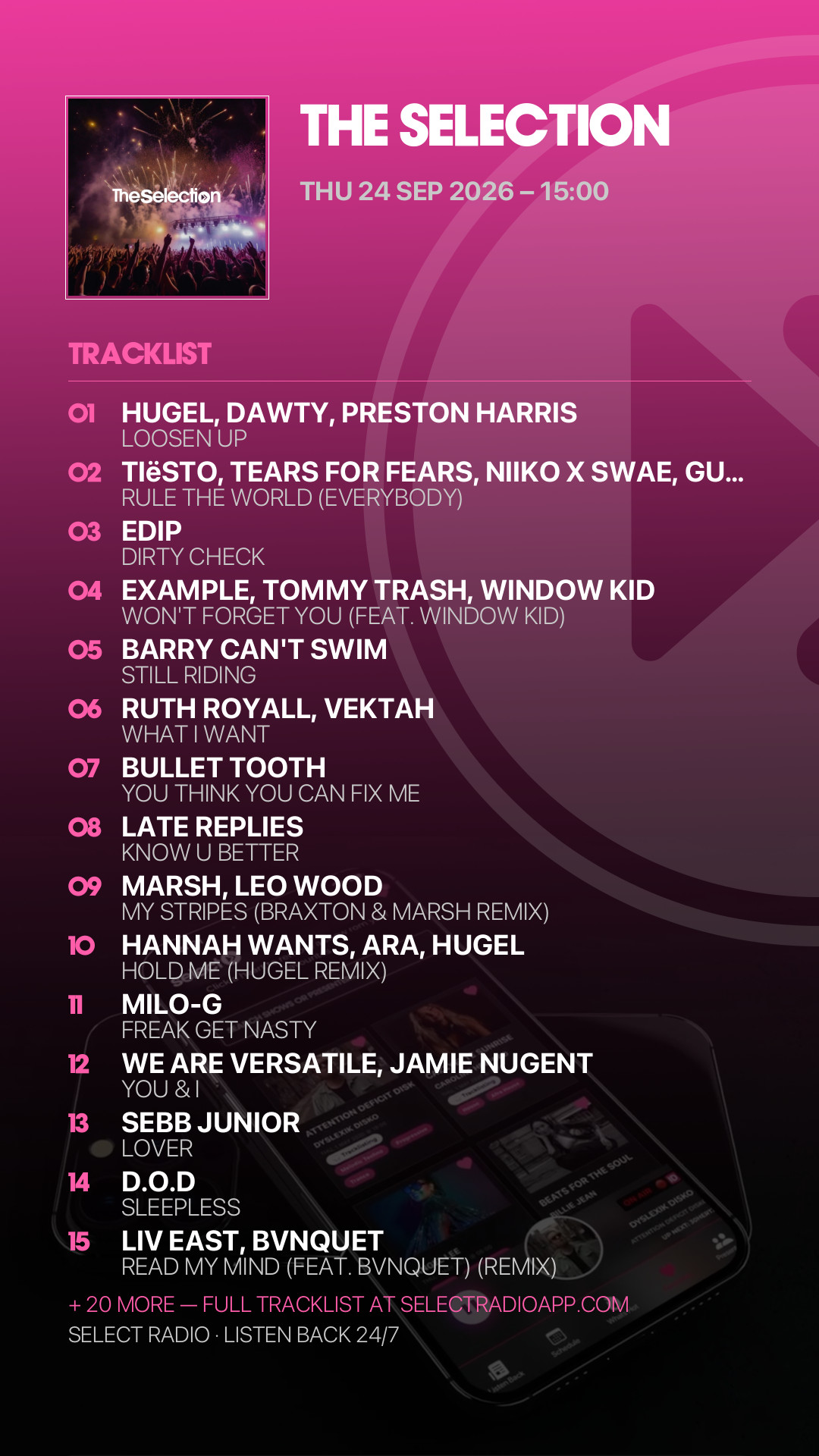Tracklist Story Preview